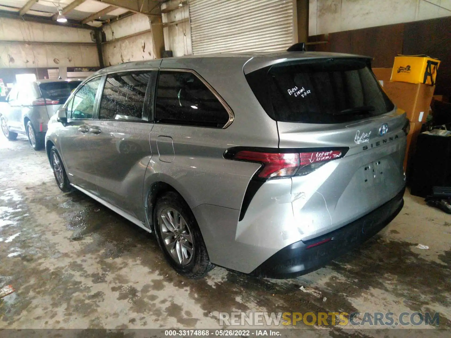 3 Фотография поврежденного автомобиля 5TDKRKEC2MS018175 TOYOTA SIENNA 2021