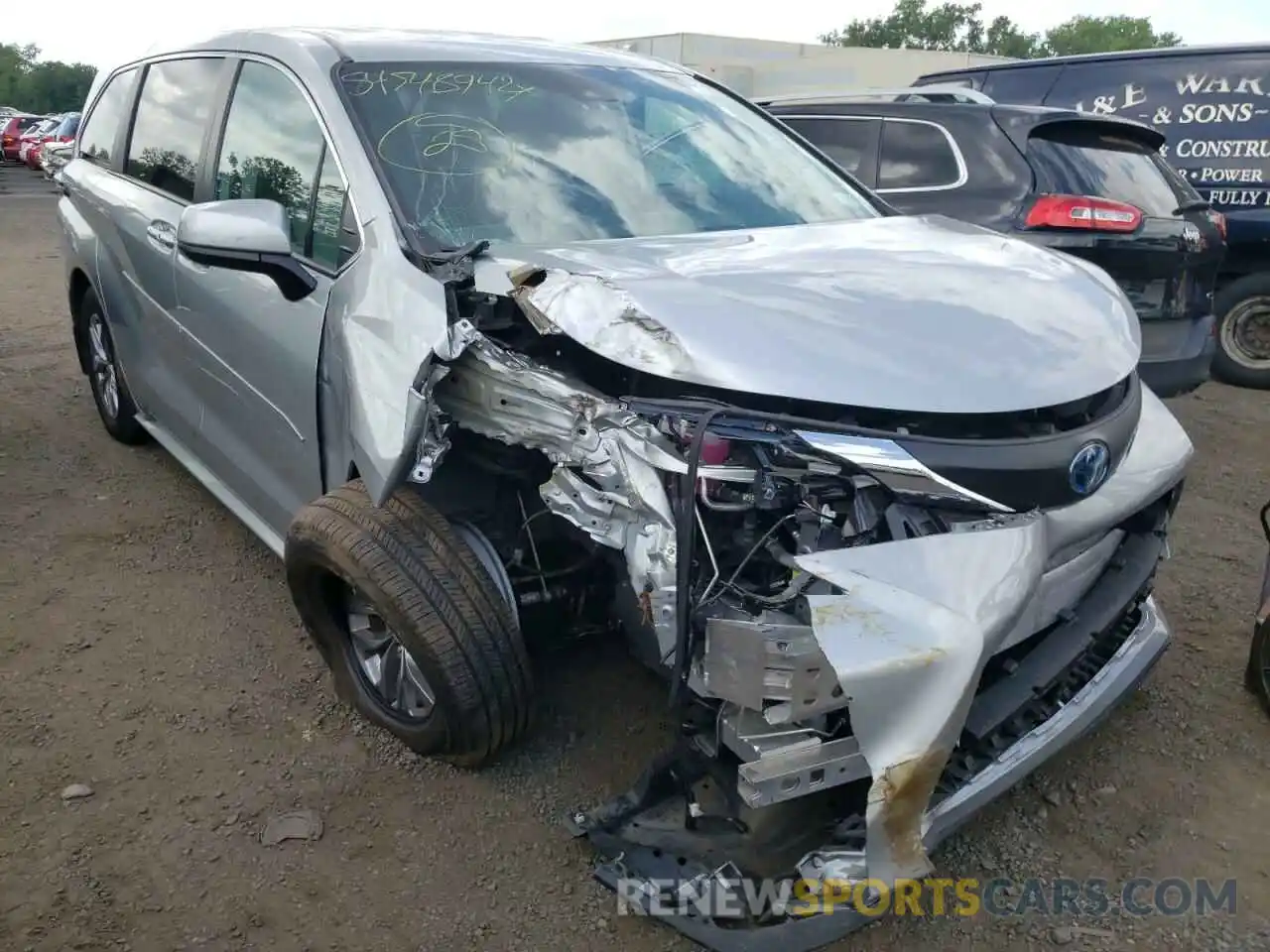 1 Photograph of a damaged car 5TDKRKEC2MS022078 TOYOTA SIENNA 2021