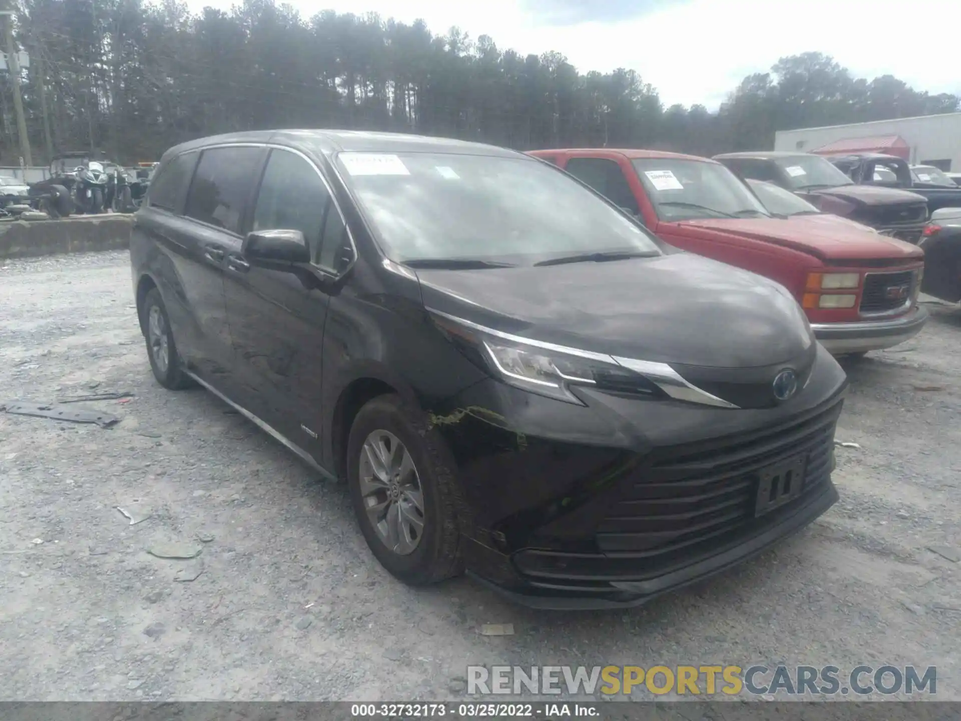 1 Photograph of a damaged car 5TDKRKEC2MS027944 TOYOTA SIENNA 2021