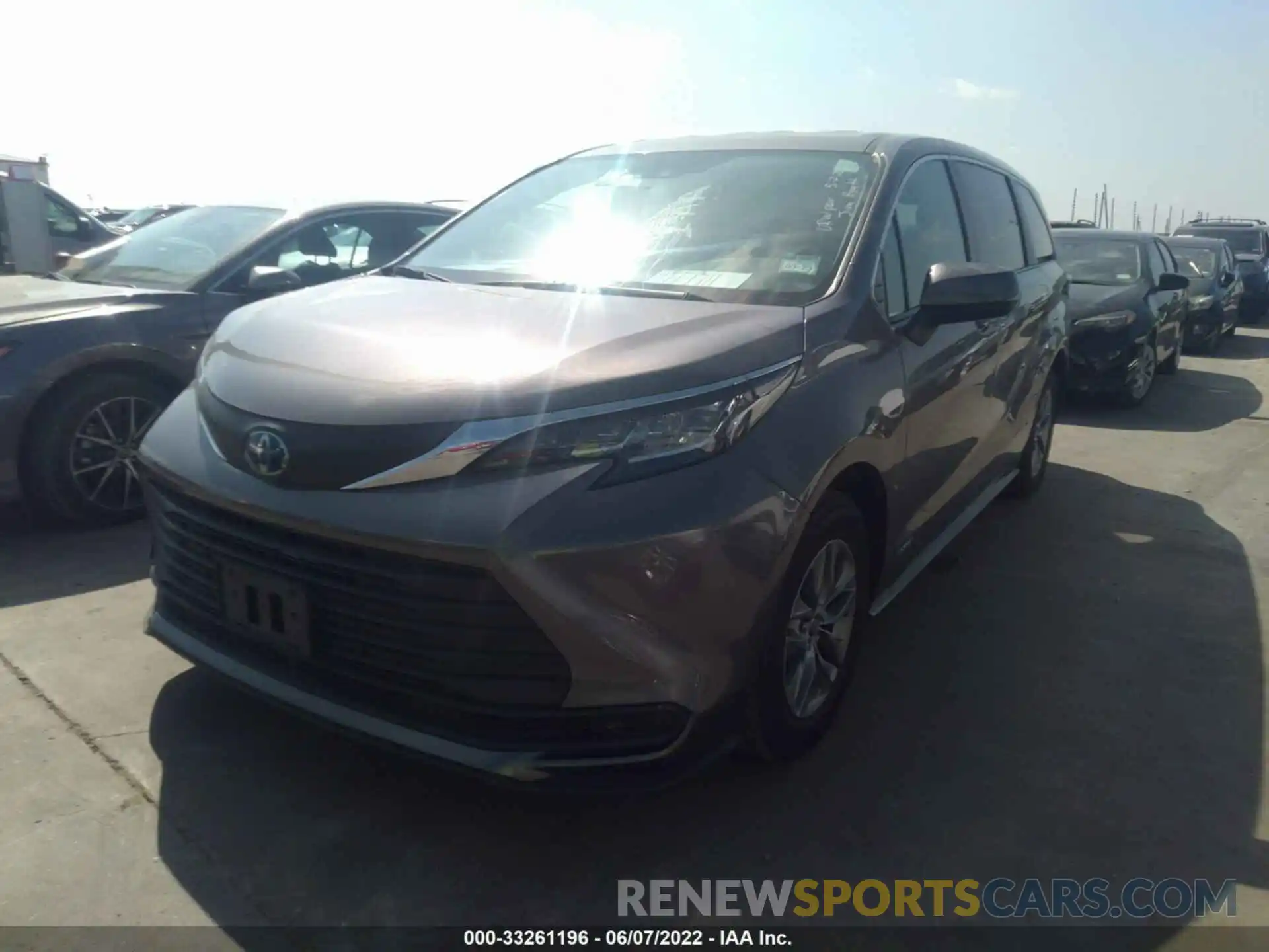 2 Фотография поврежденного автомобиля 5TDKRKEC2MS036787 TOYOTA SIENNA 2021