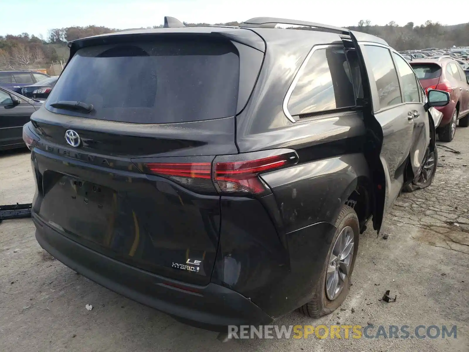 4 Фотография поврежденного автомобиля 5TDKRKEC2MS072849 TOYOTA SIENNA 2021