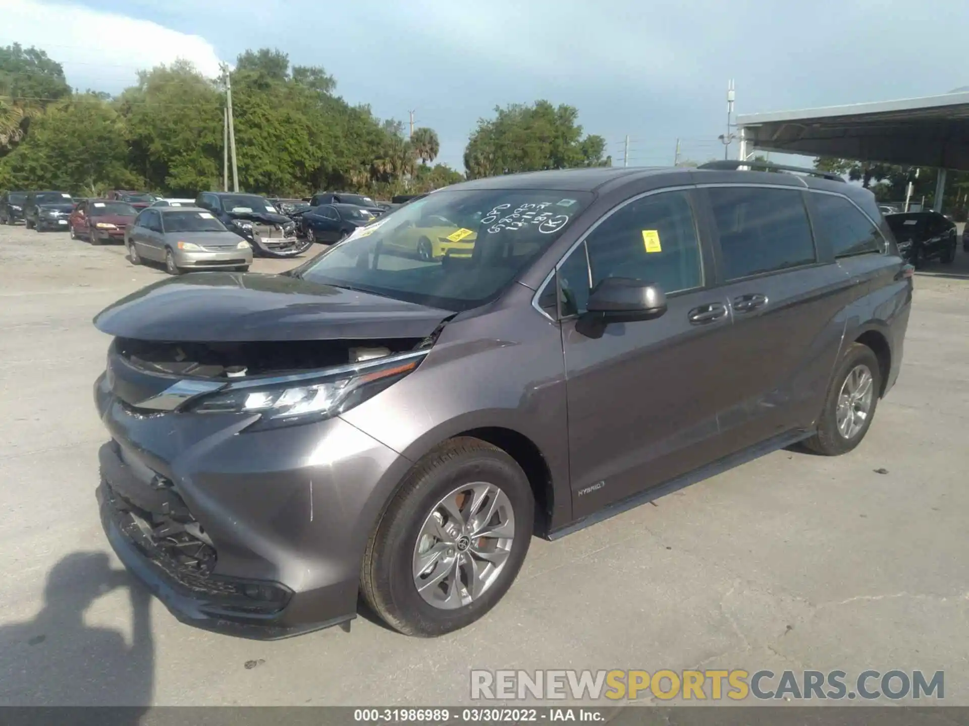 2 Photograph of a damaged car 5TDKRKEC2MS073354 TOYOTA SIENNA 2021