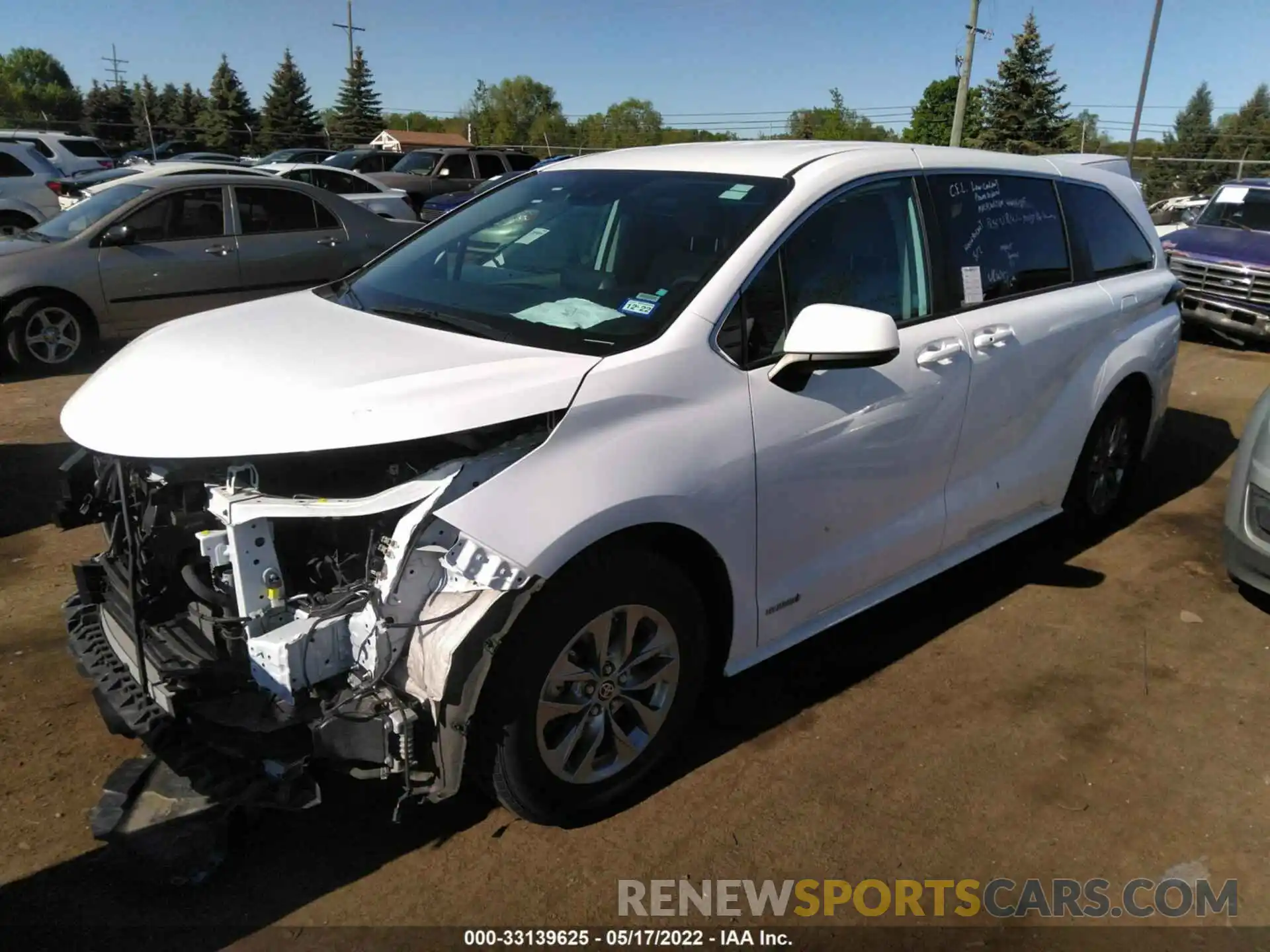 2 Фотография поврежденного автомобиля 5TDKRKEC3MS016256 TOYOTA SIENNA 2021