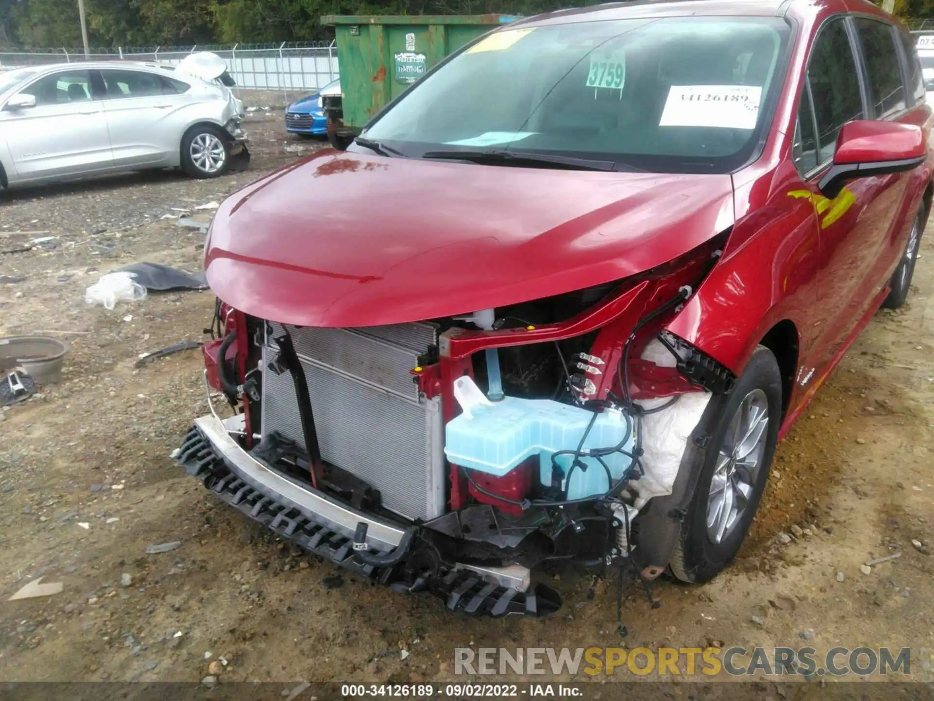 6 Фотография поврежденного автомобиля 5TDKRKEC3MS020470 TOYOTA SIENNA 2021