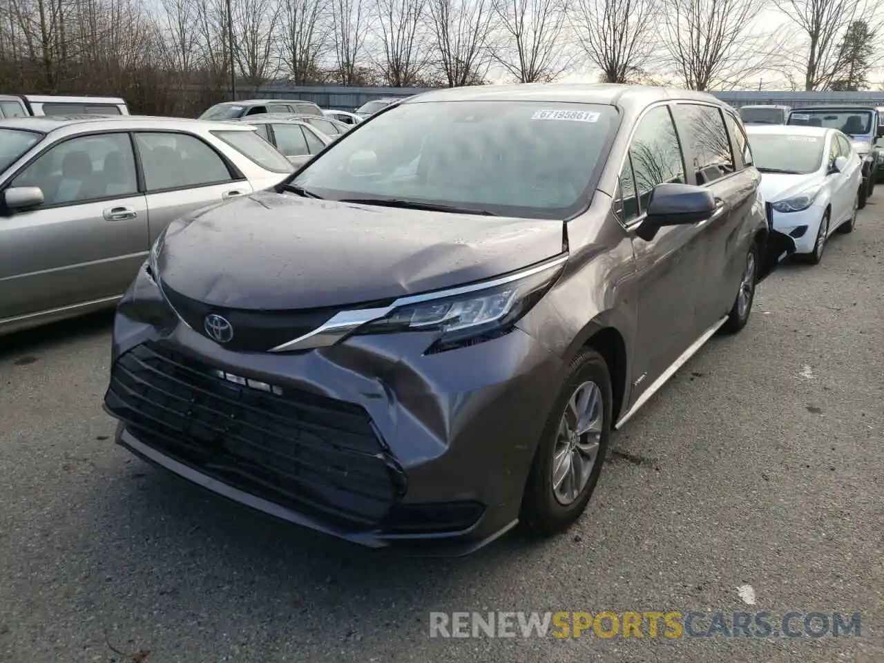 2 Photograph of a damaged car 5TDKRKEC3MS021912 TOYOTA SIENNA 2021