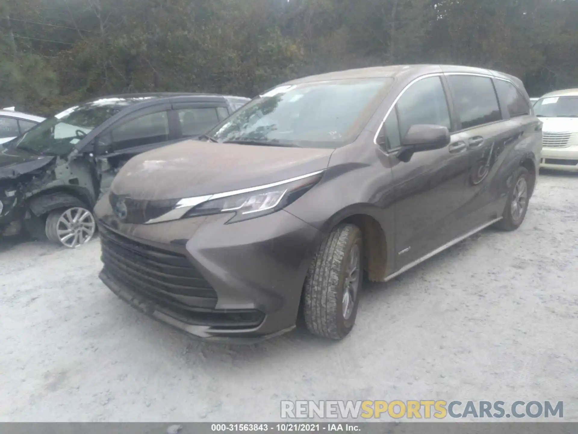 2 Фотография поврежденного автомобиля 5TDKRKEC3MS028682 TOYOTA SIENNA 2021