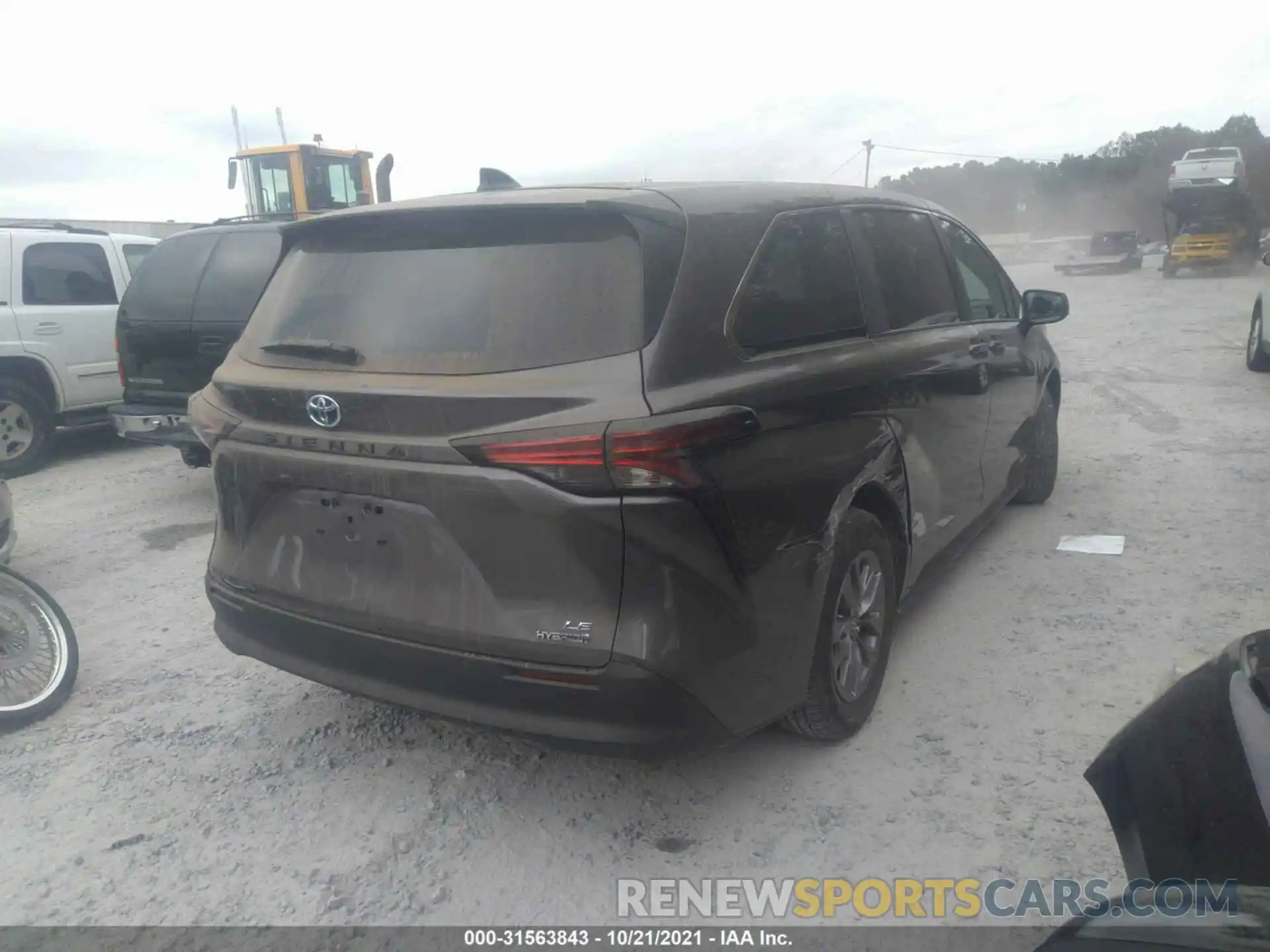 4 Фотография поврежденного автомобиля 5TDKRKEC3MS028682 TOYOTA SIENNA 2021