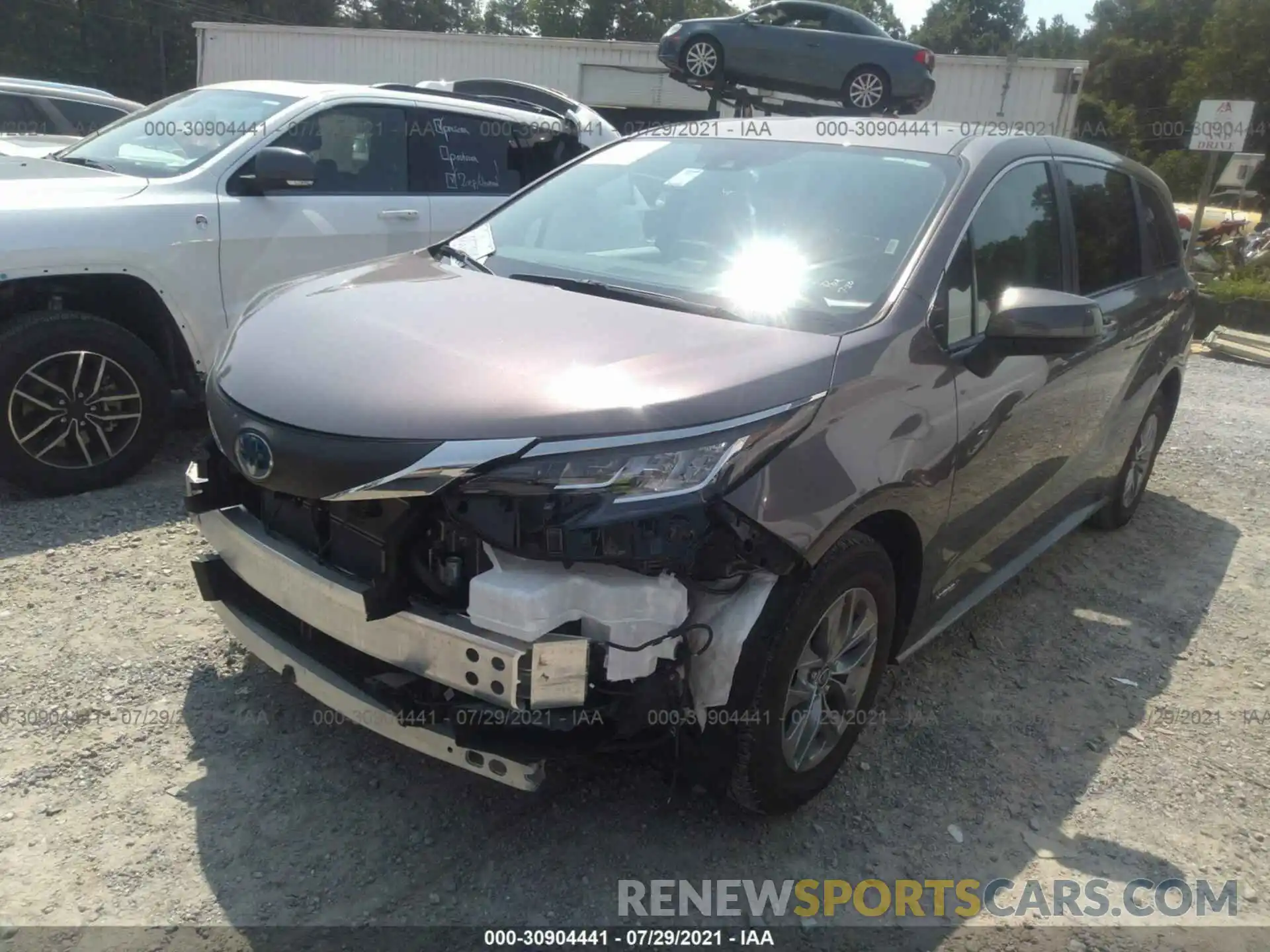 2 Фотография поврежденного автомобиля 5TDKRKEC3MS029265 TOYOTA SIENNA 2021