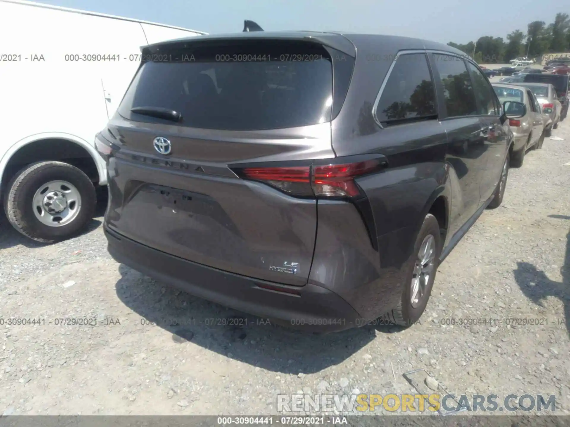 4 Фотография поврежденного автомобиля 5TDKRKEC3MS029265 TOYOTA SIENNA 2021