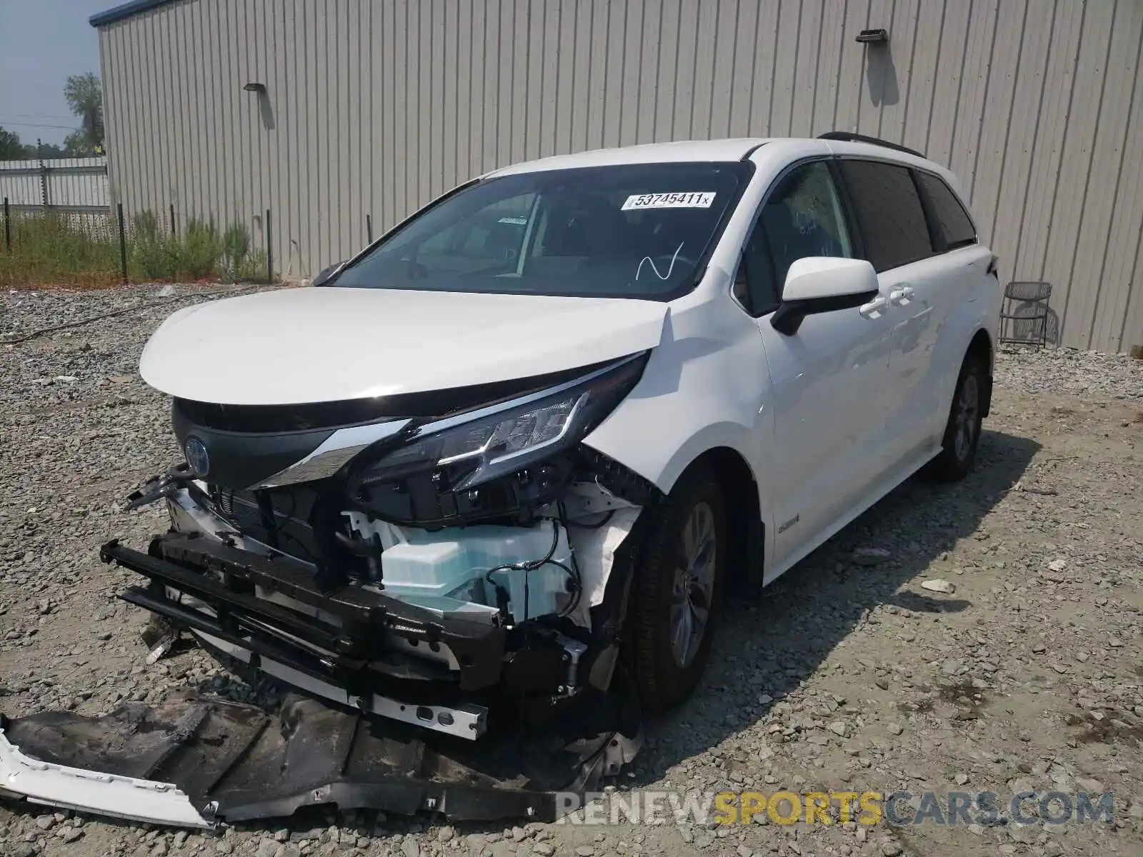 2 Photograph of a damaged car 5TDKRKEC3MS031615 TOYOTA SIENNA 2021