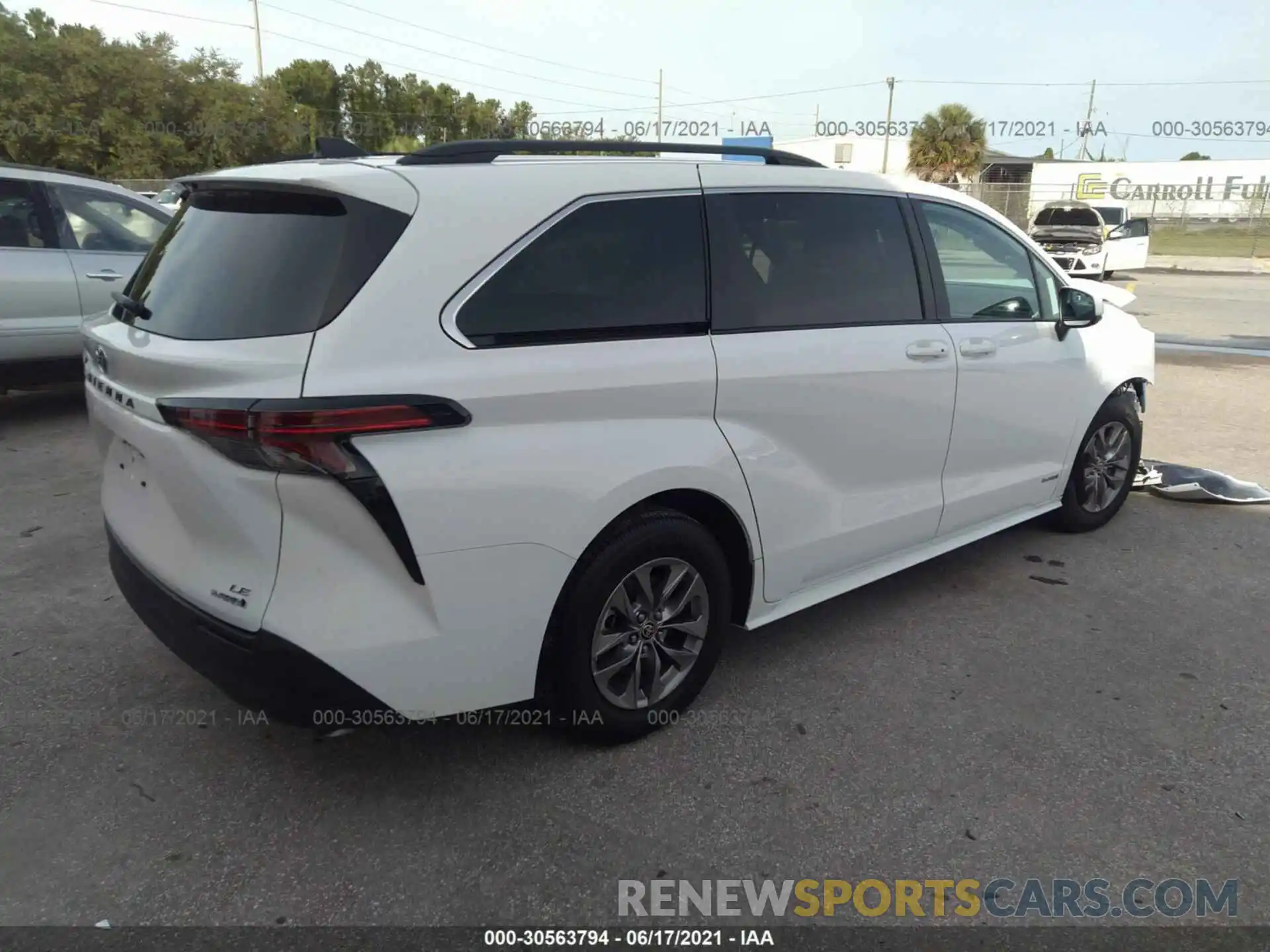 4 Фотография поврежденного автомобиля 5TDKRKEC3MS035678 TOYOTA SIENNA 2021