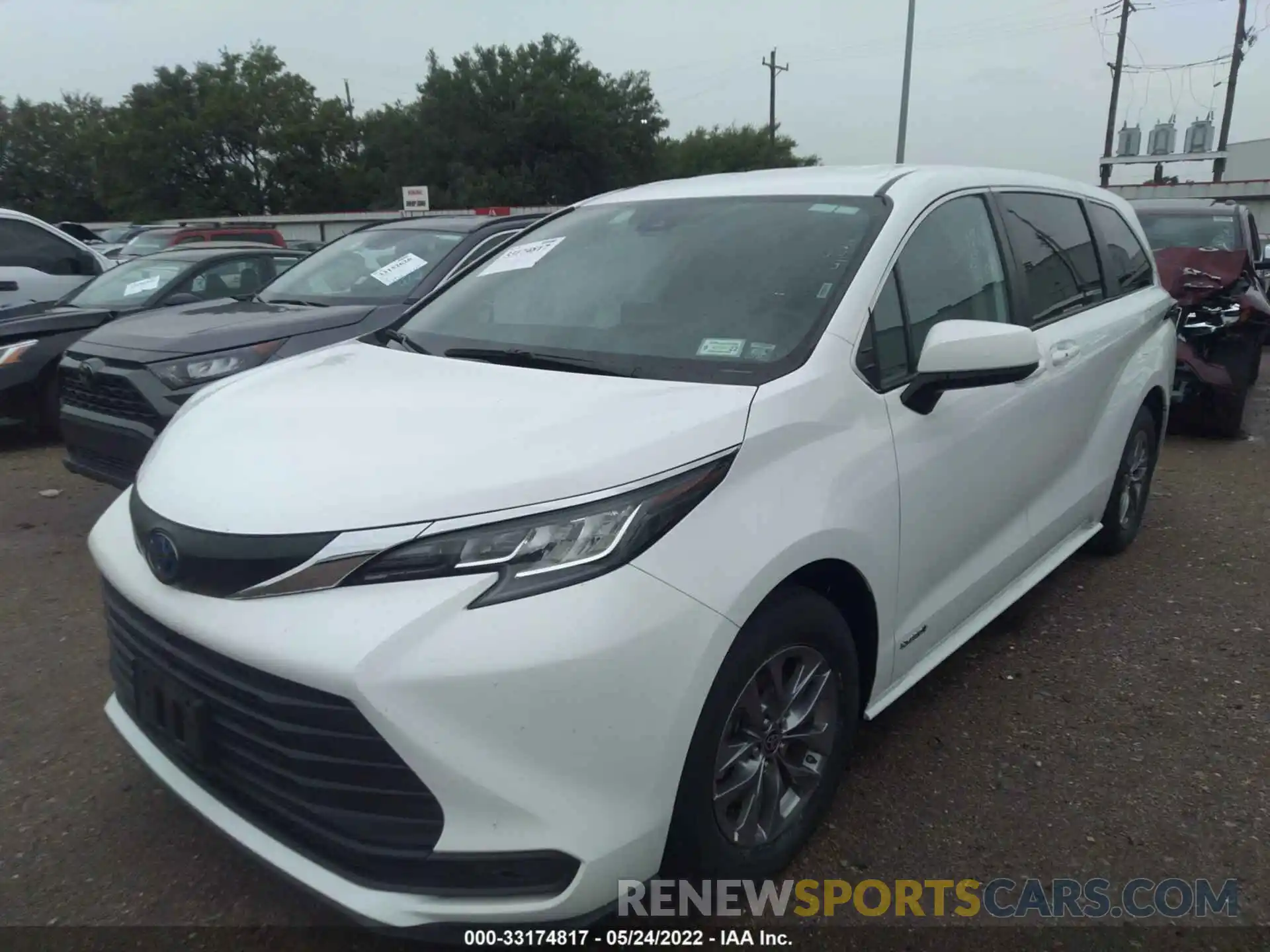 2 Фотография поврежденного автомобиля 5TDKRKEC3MS042064 TOYOTA SIENNA 2021