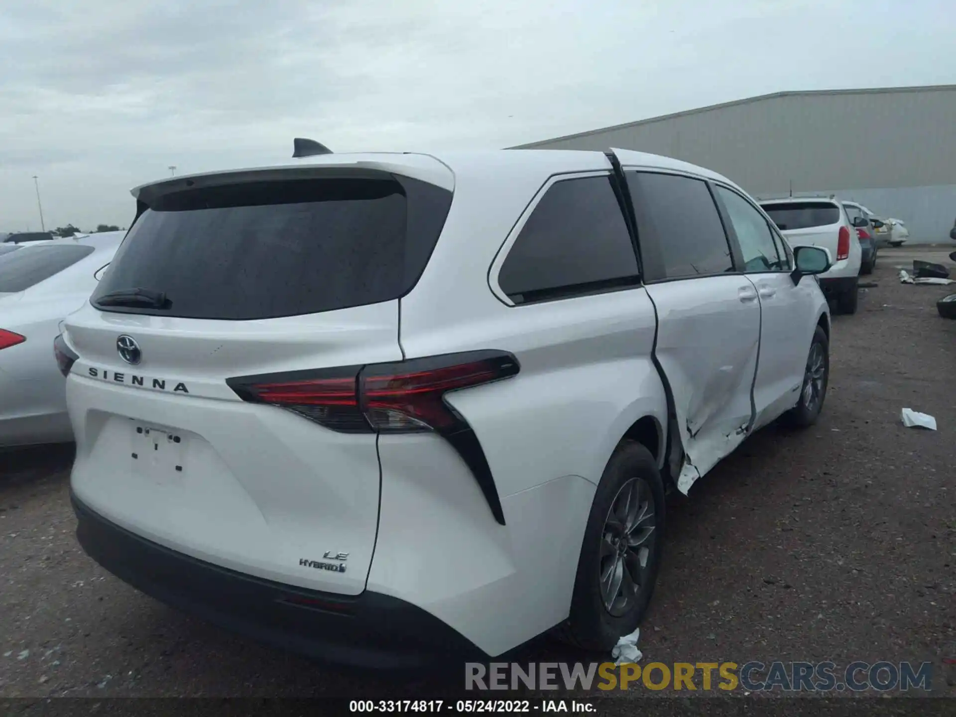 4 Фотография поврежденного автомобиля 5TDKRKEC3MS042064 TOYOTA SIENNA 2021