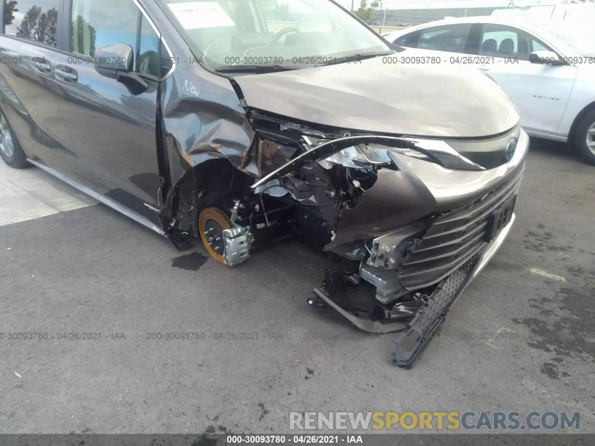 6 Фотография поврежденного автомобиля 5TDKRKEC4MS014855 TOYOTA SIENNA 2021