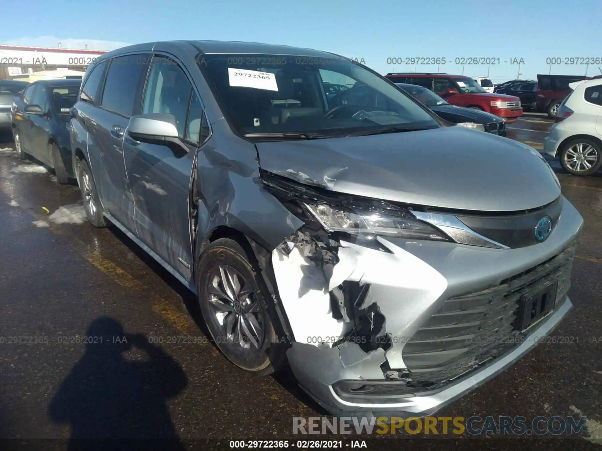 6 Фотография поврежденного автомобиля 5TDKRKEC4MS017075 TOYOTA SIENNA 2021