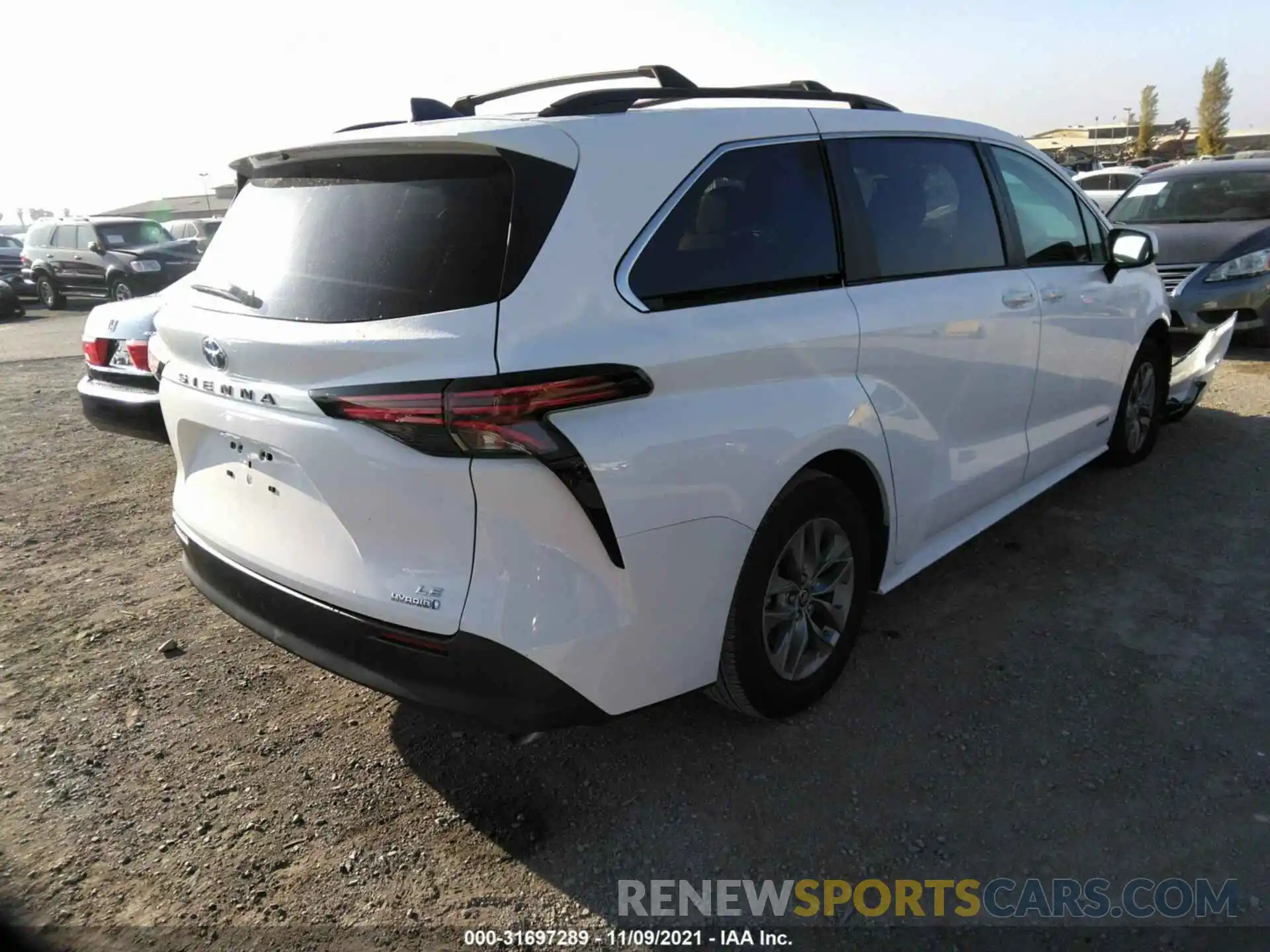 4 Фотография поврежденного автомобиля 5TDKRKEC4MS019361 TOYOTA SIENNA 2021