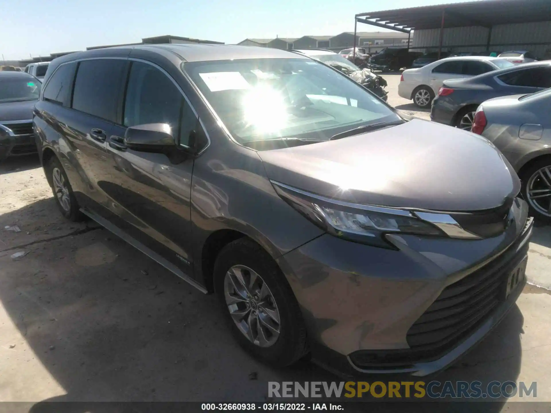 1 Фотография поврежденного автомобиля 5TDKRKEC4MS036791 TOYOTA SIENNA 2021