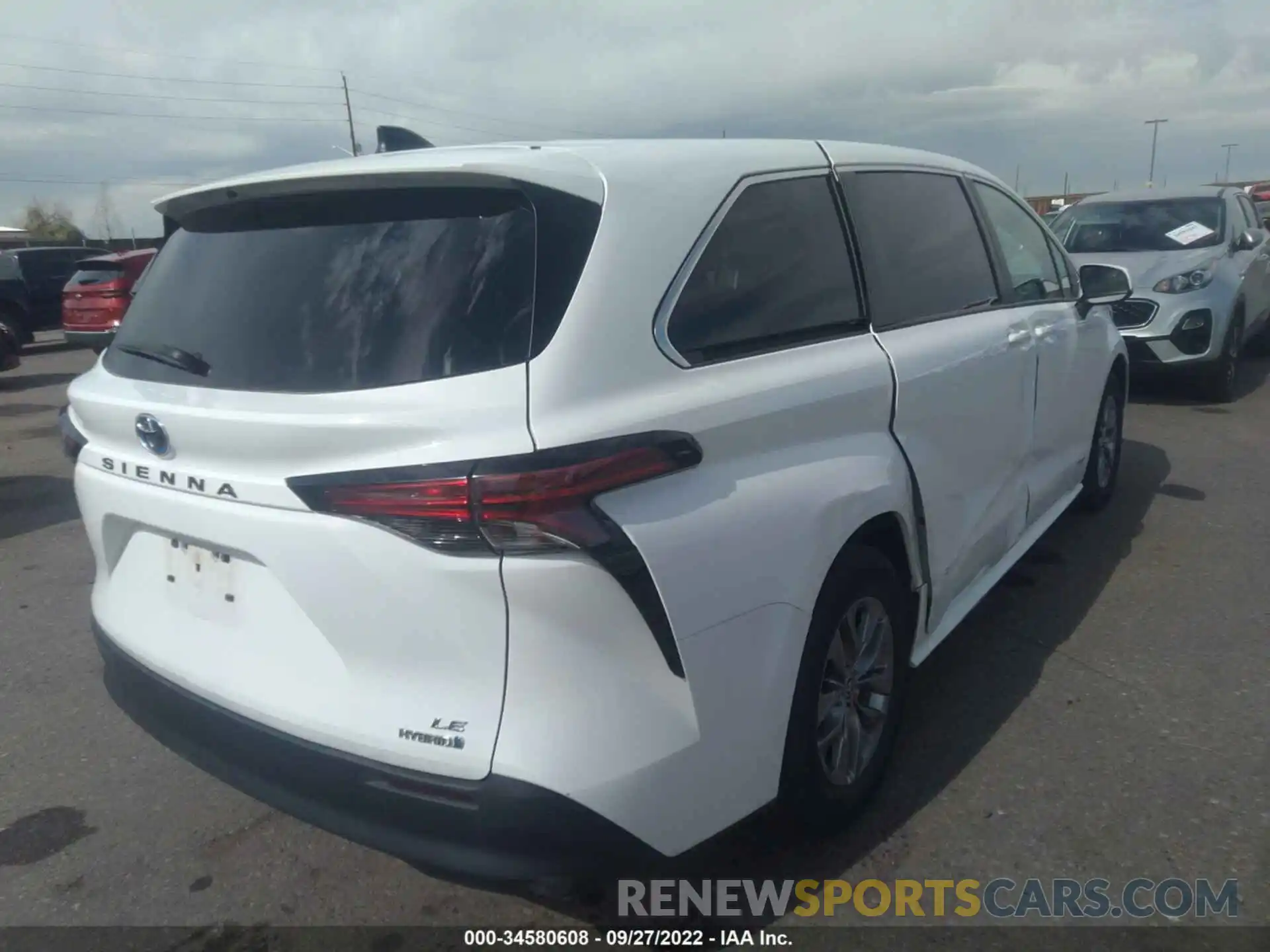 4 Фотография поврежденного автомобиля 5TDKRKEC4MS043059 TOYOTA SIENNA 2021