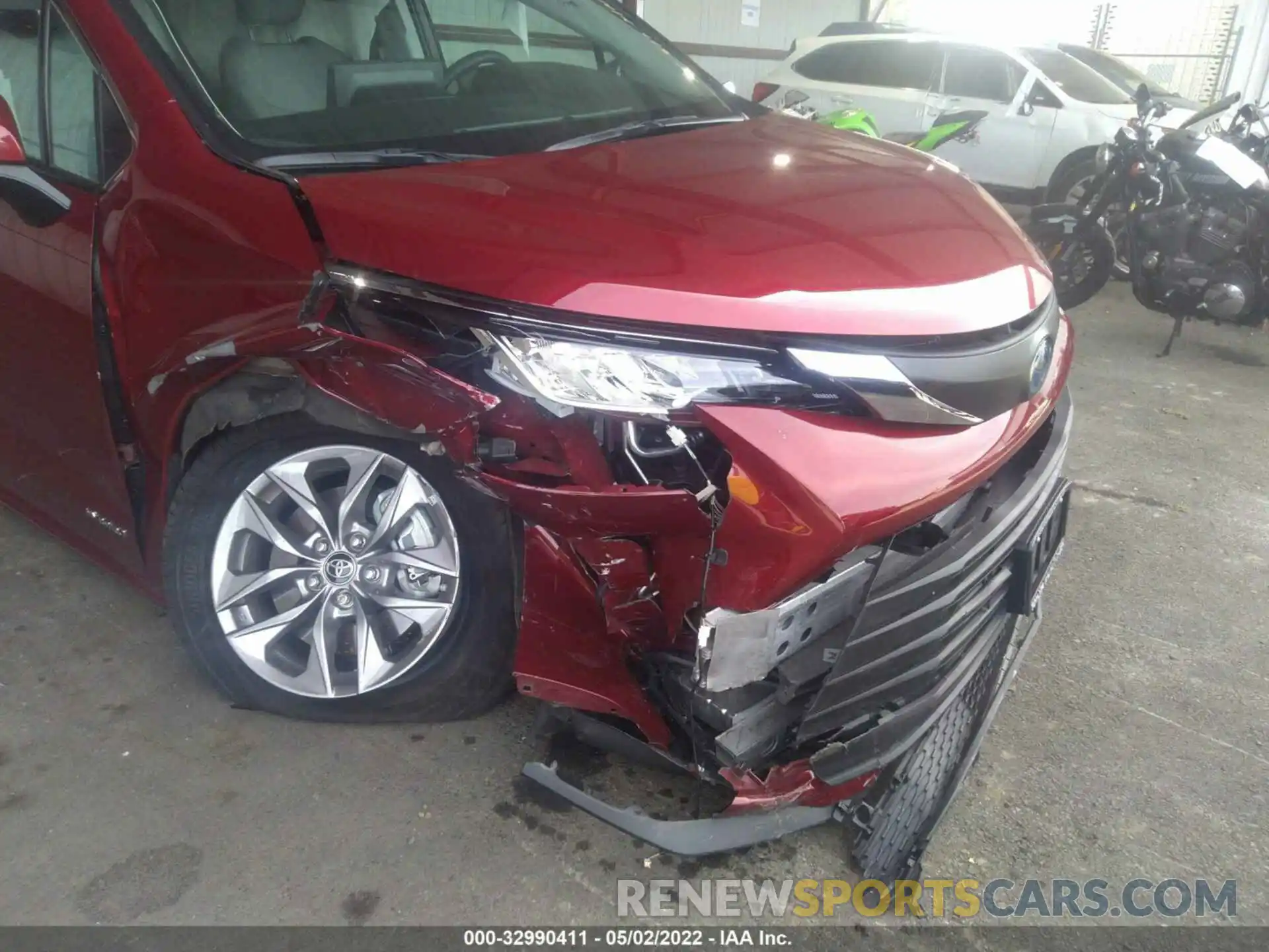 6 Фотография поврежденного автомобиля 5TDKRKEC4MS055339 TOYOTA SIENNA 2021