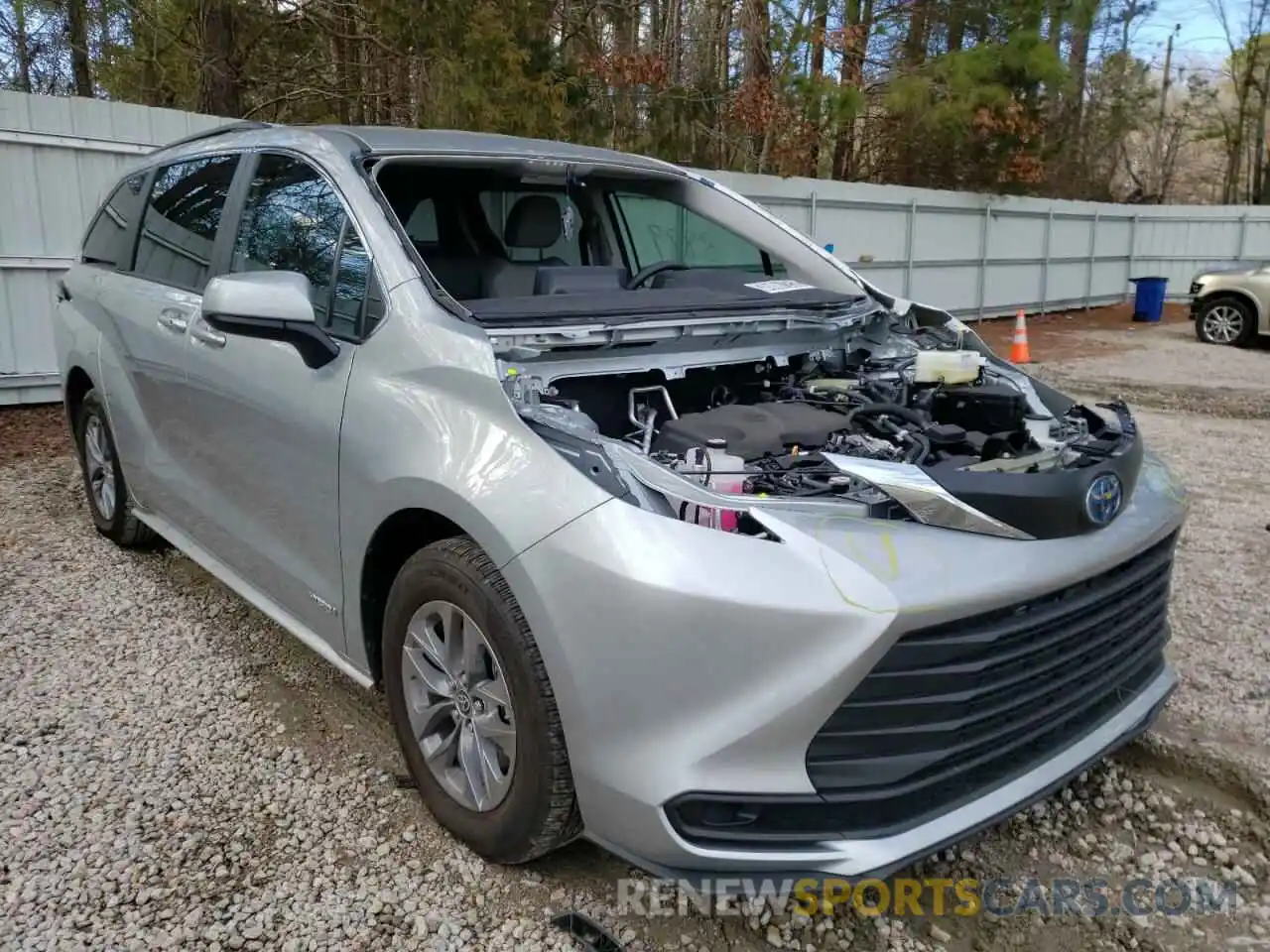 1 Photograph of a damaged car 5TDKRKEC4MS073114 TOYOTA SIENNA 2021