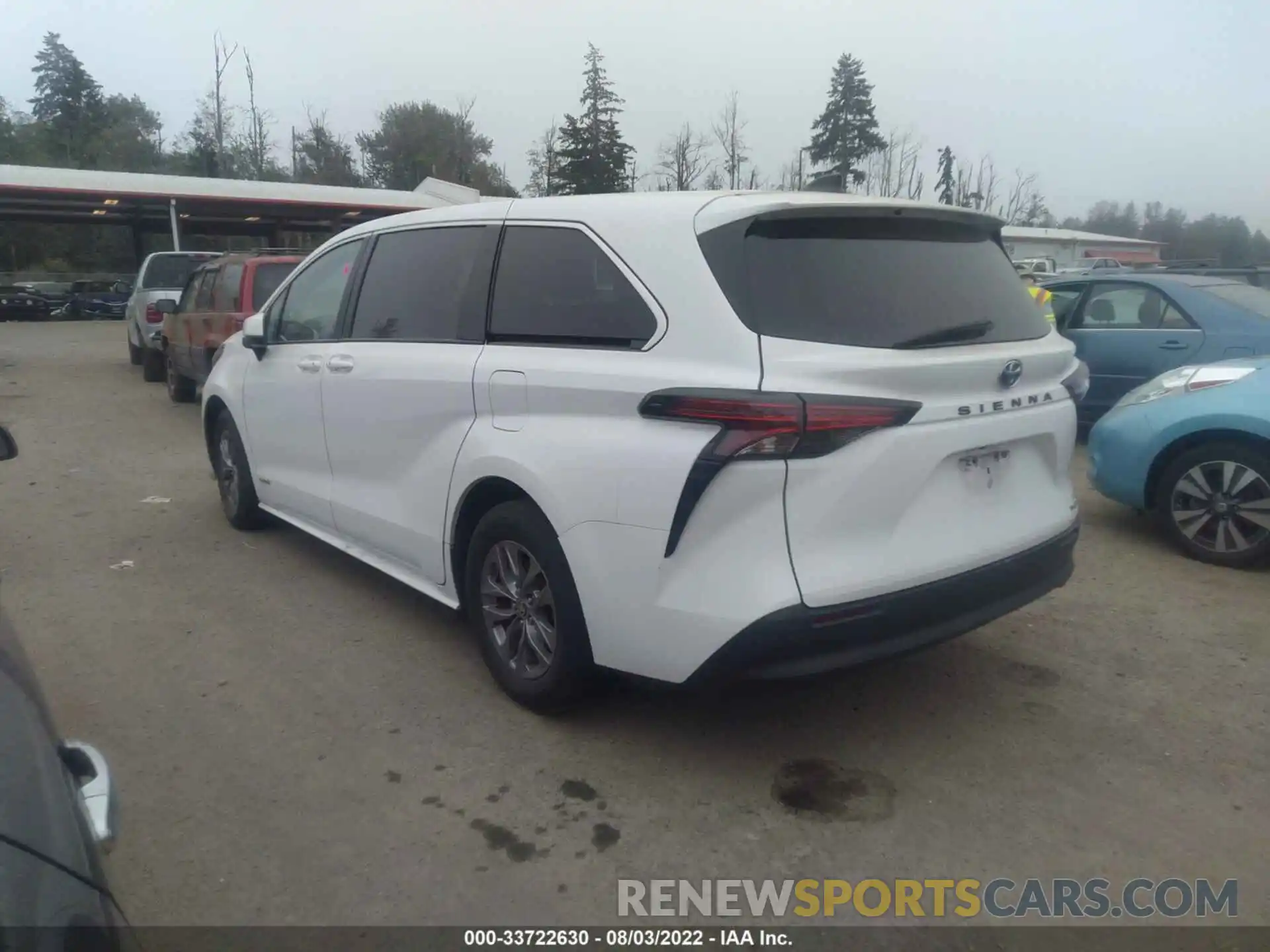 3 Фотография поврежденного автомобиля 5TDKRKEC5MS007249 TOYOTA SIENNA 2021