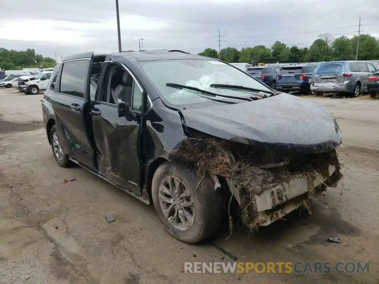 1 Фотография поврежденного автомобиля 5TDKRKEC5MS011513 TOYOTA SIENNA 2021