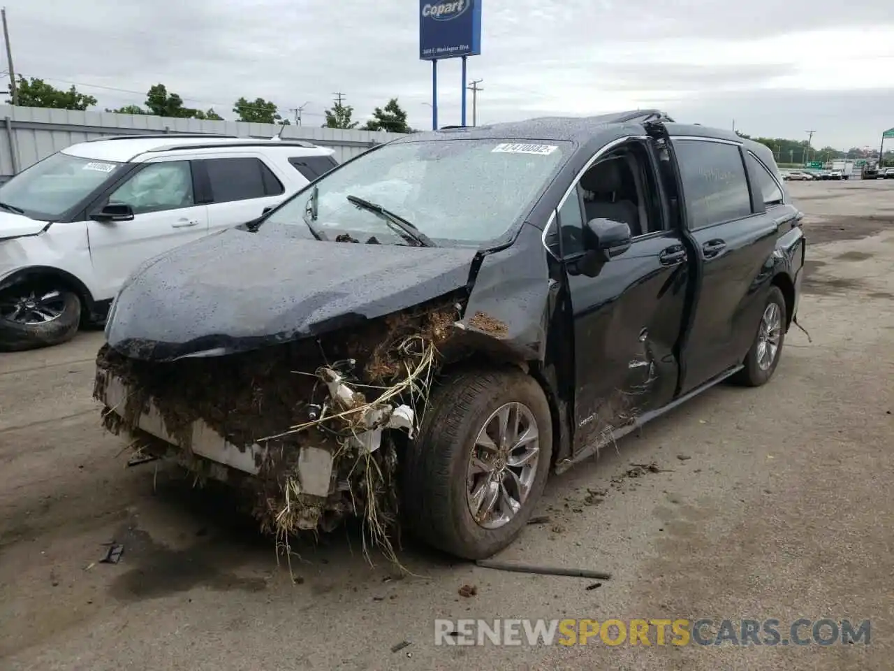 2 Photograph of a damaged car 5TDKRKEC5MS011513 TOYOTA SIENNA 2021