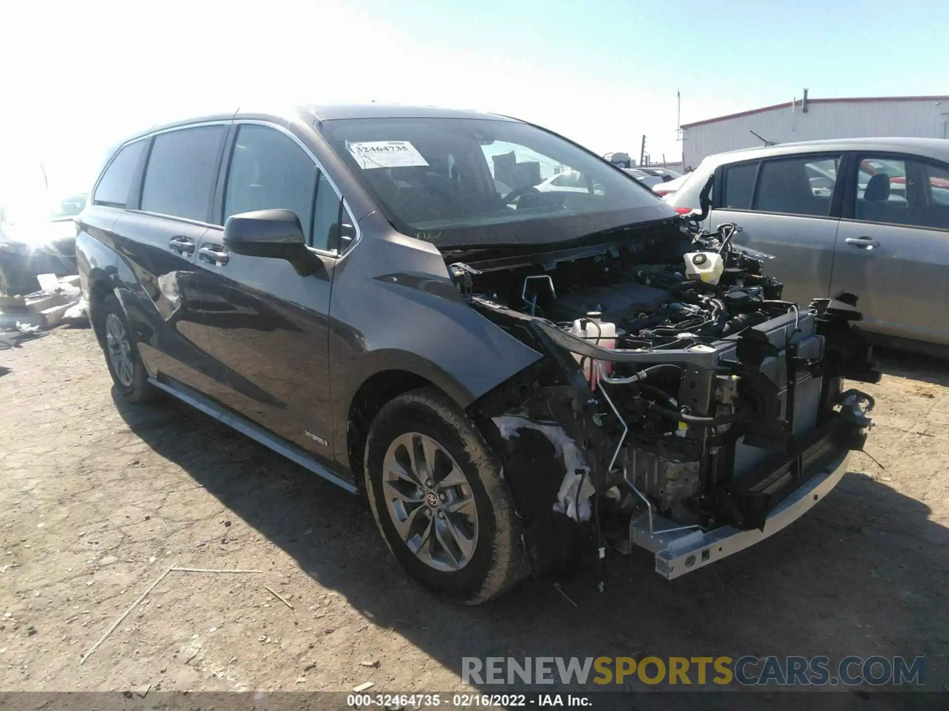 1 Фотография поврежденного автомобиля 5TDKRKEC5MS014606 TOYOTA SIENNA 2021