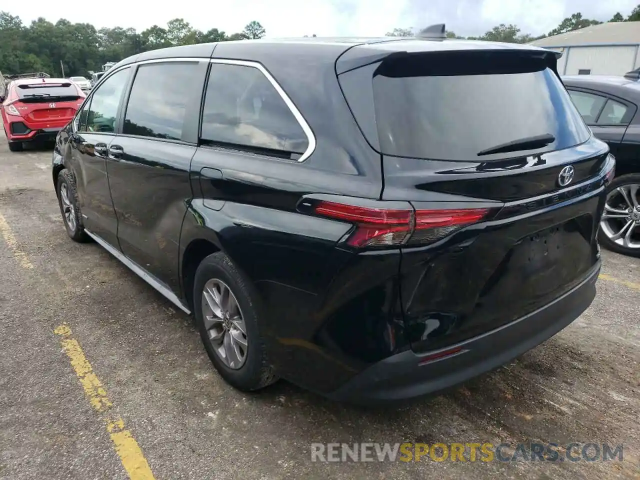 3 Фотография поврежденного автомобиля 5TDKRKEC5MS018137 TOYOTA SIENNA 2021