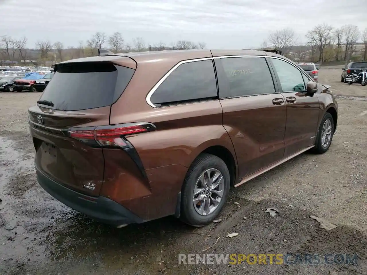 4 Фотография поврежденного автомобиля 5TDKRKEC5MS023967 TOYOTA SIENNA 2021