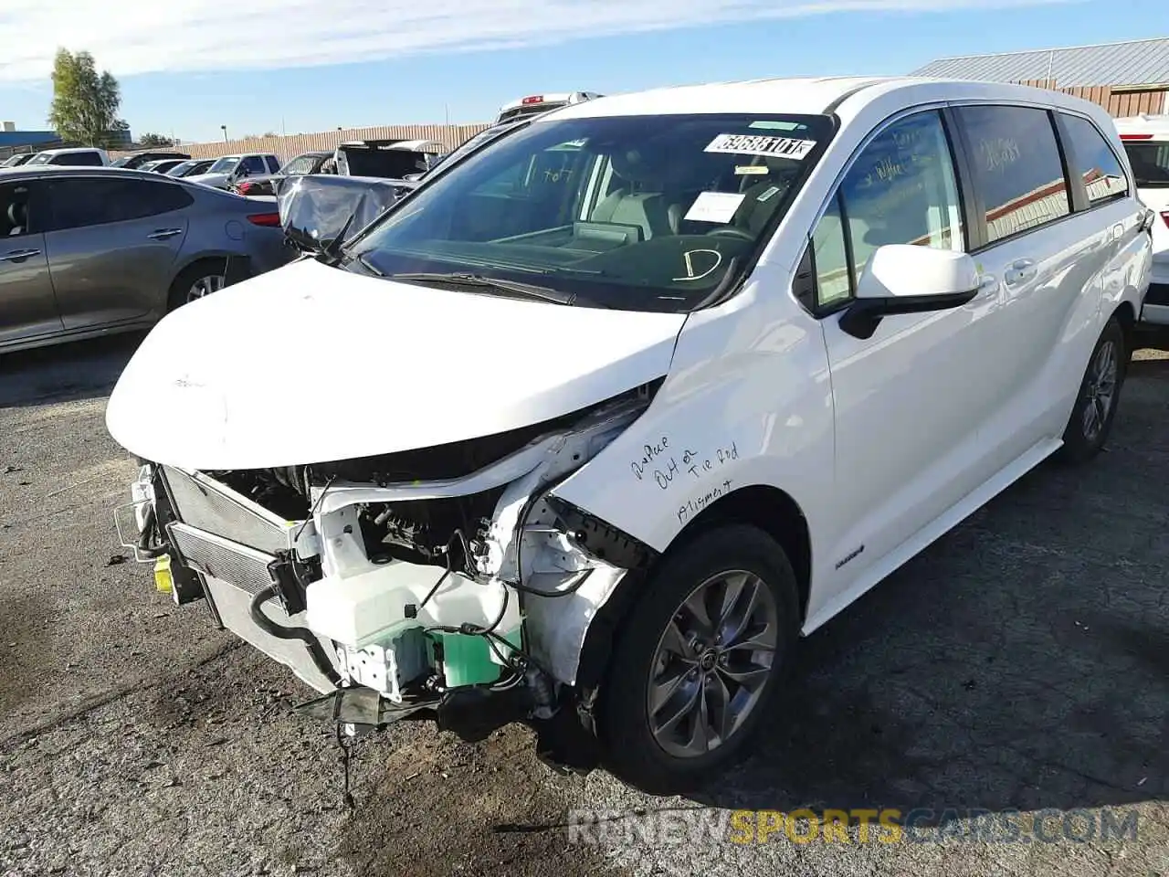 2 Photograph of a damaged car 5TDKRKEC5MS027033 TOYOTA SIENNA 2021