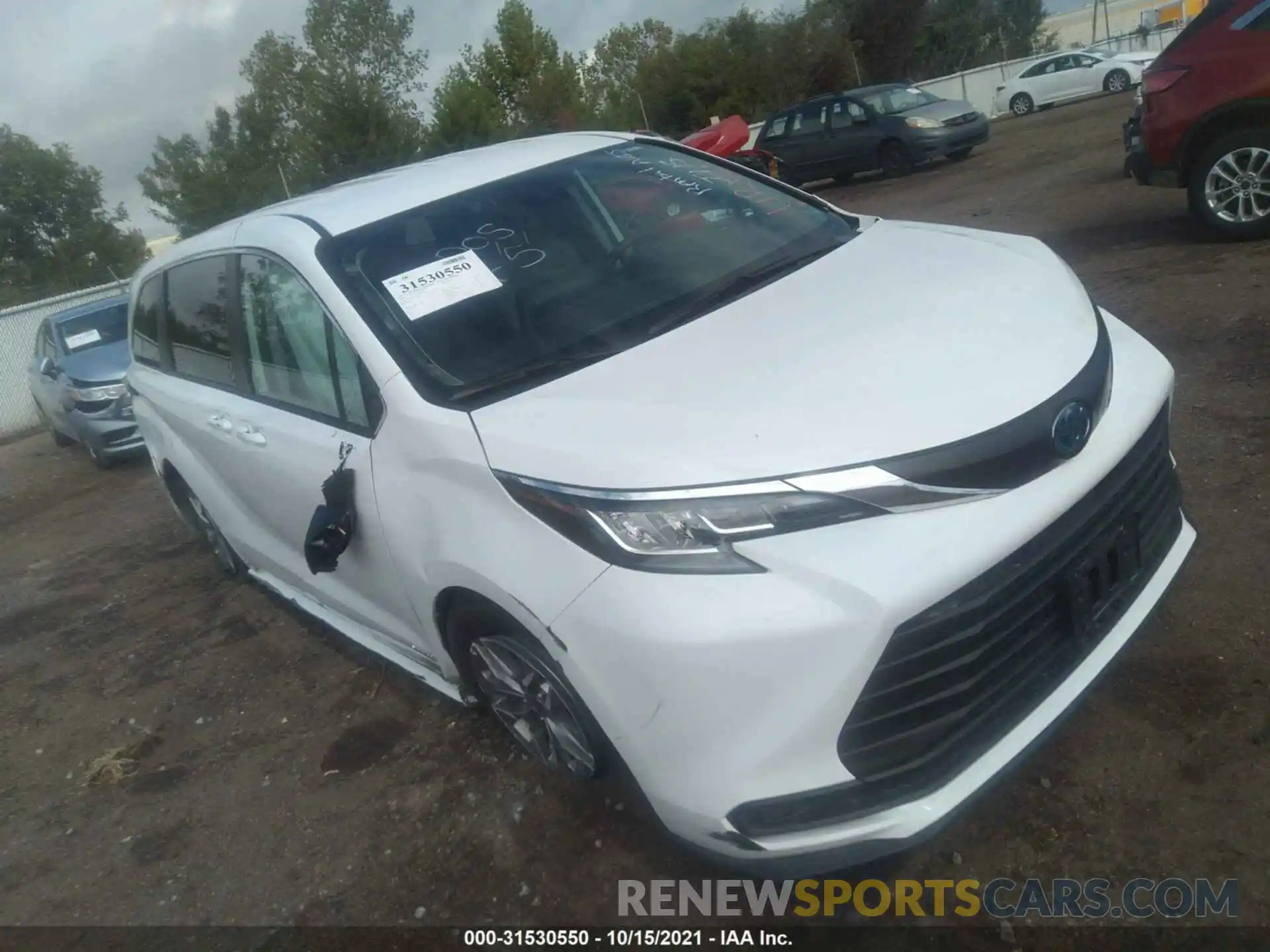 1 Фотография поврежденного автомобиля 5TDKRKEC5MS045063 TOYOTA SIENNA 2021