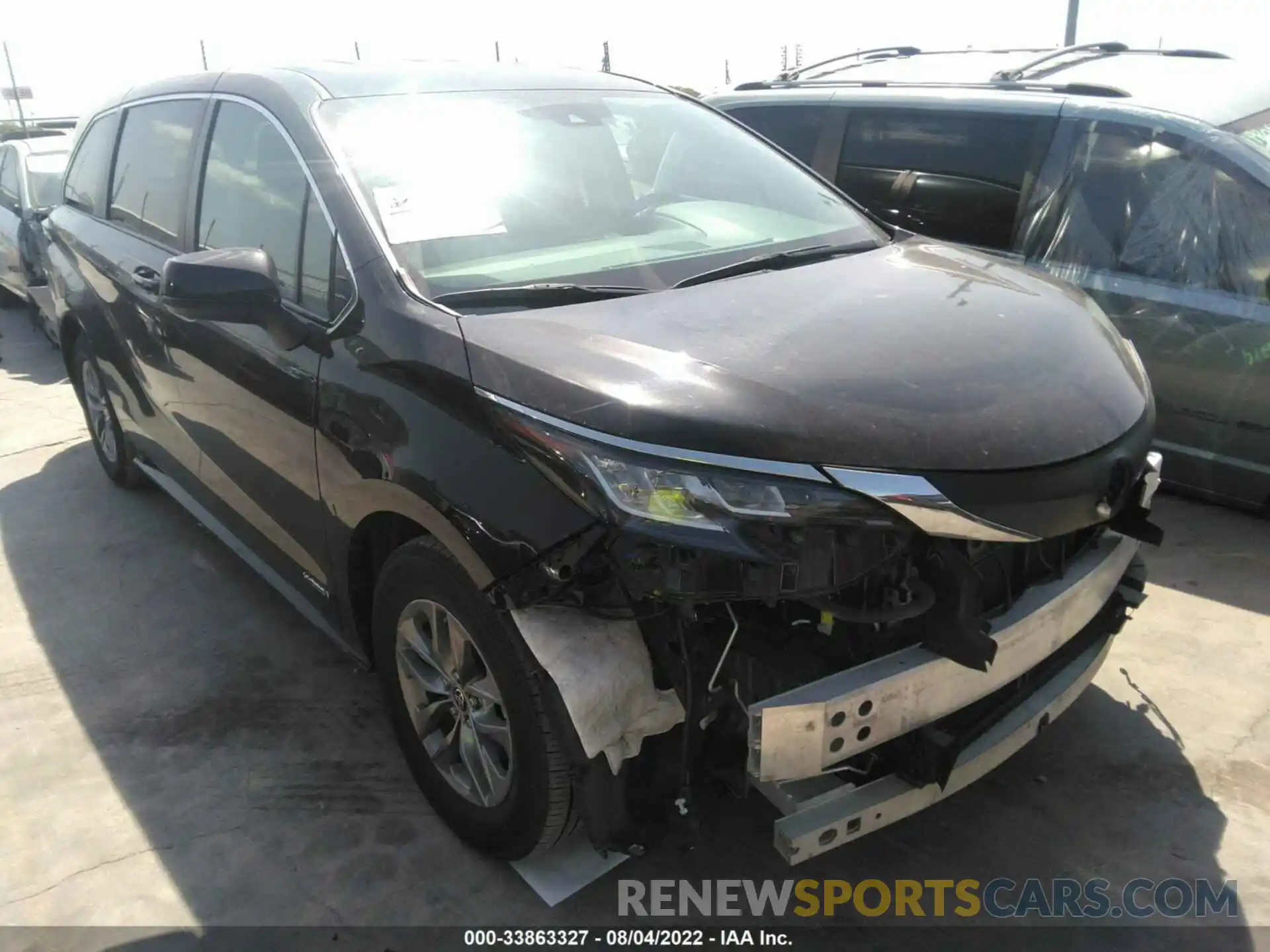 1 Фотография поврежденного автомобиля 5TDKRKEC5MS046777 TOYOTA SIENNA 2021