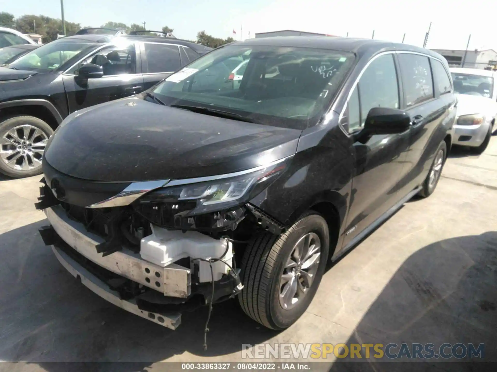 2 Фотография поврежденного автомобиля 5TDKRKEC5MS046777 TOYOTA SIENNA 2021