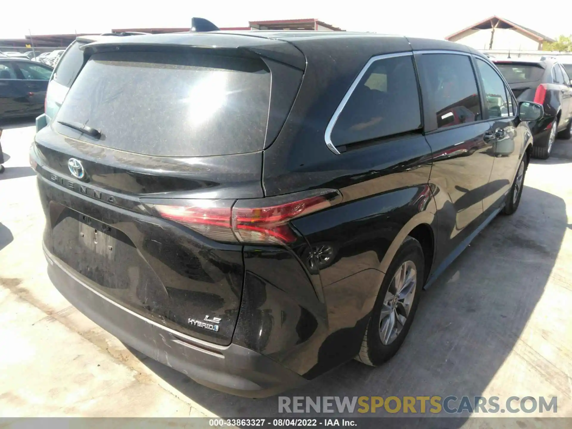 4 Фотография поврежденного автомобиля 5TDKRKEC5MS046777 TOYOTA SIENNA 2021