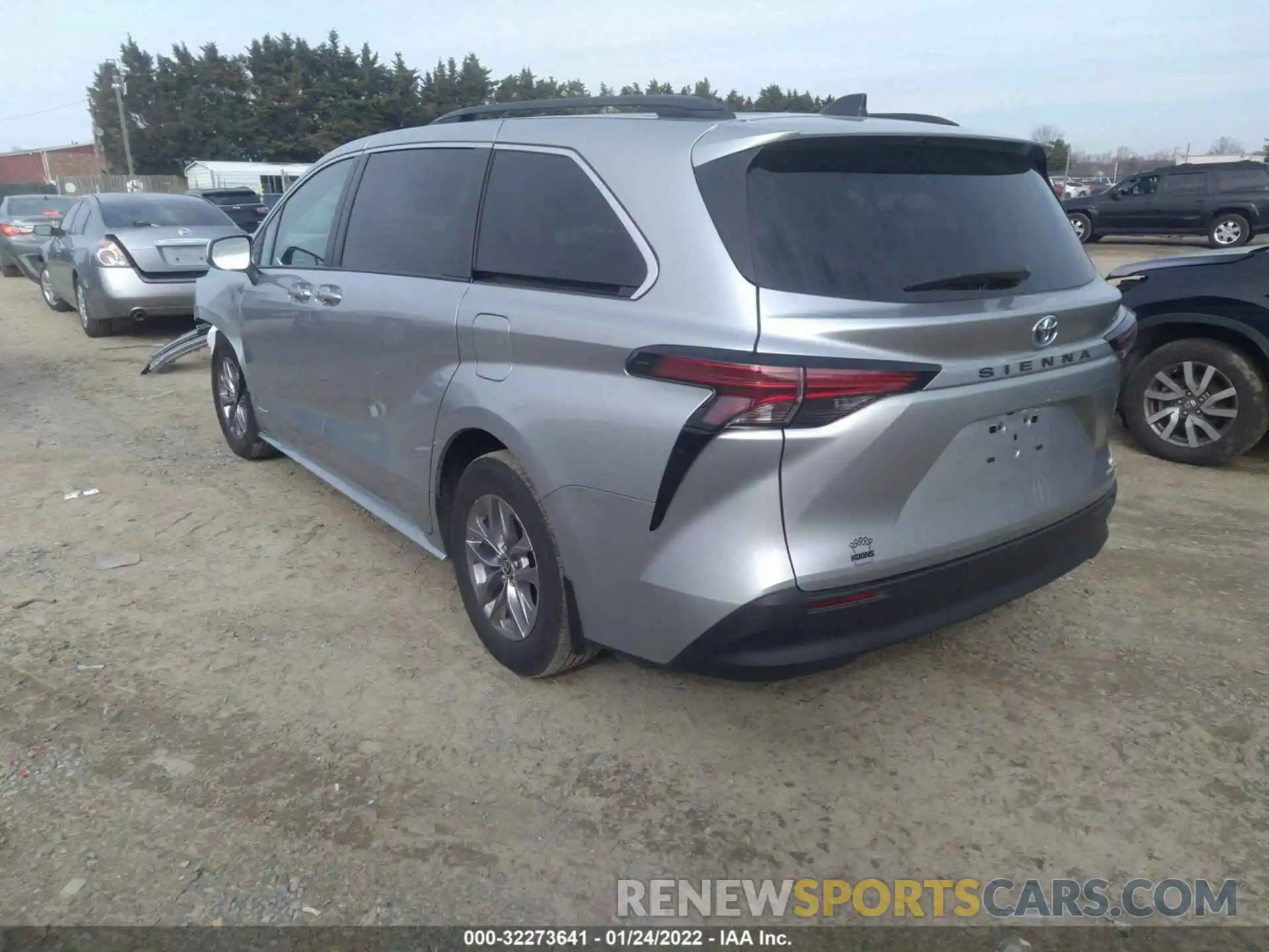 3 Фотография поврежденного автомобиля 5TDKRKEC6MS030457 TOYOTA SIENNA 2021