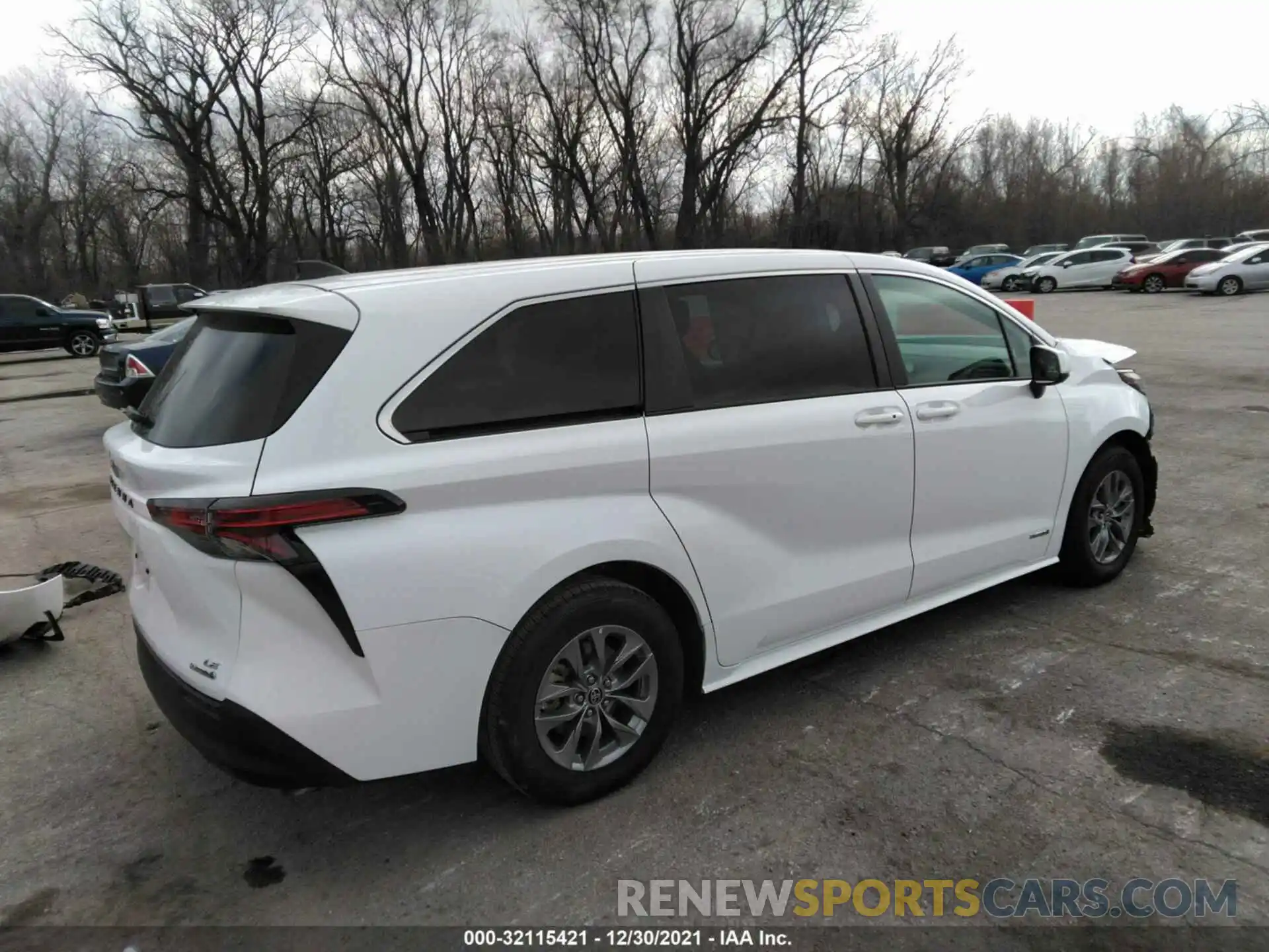 4 Фотография поврежденного автомобиля 5TDKRKEC6MS035139 TOYOTA SIENNA 2021