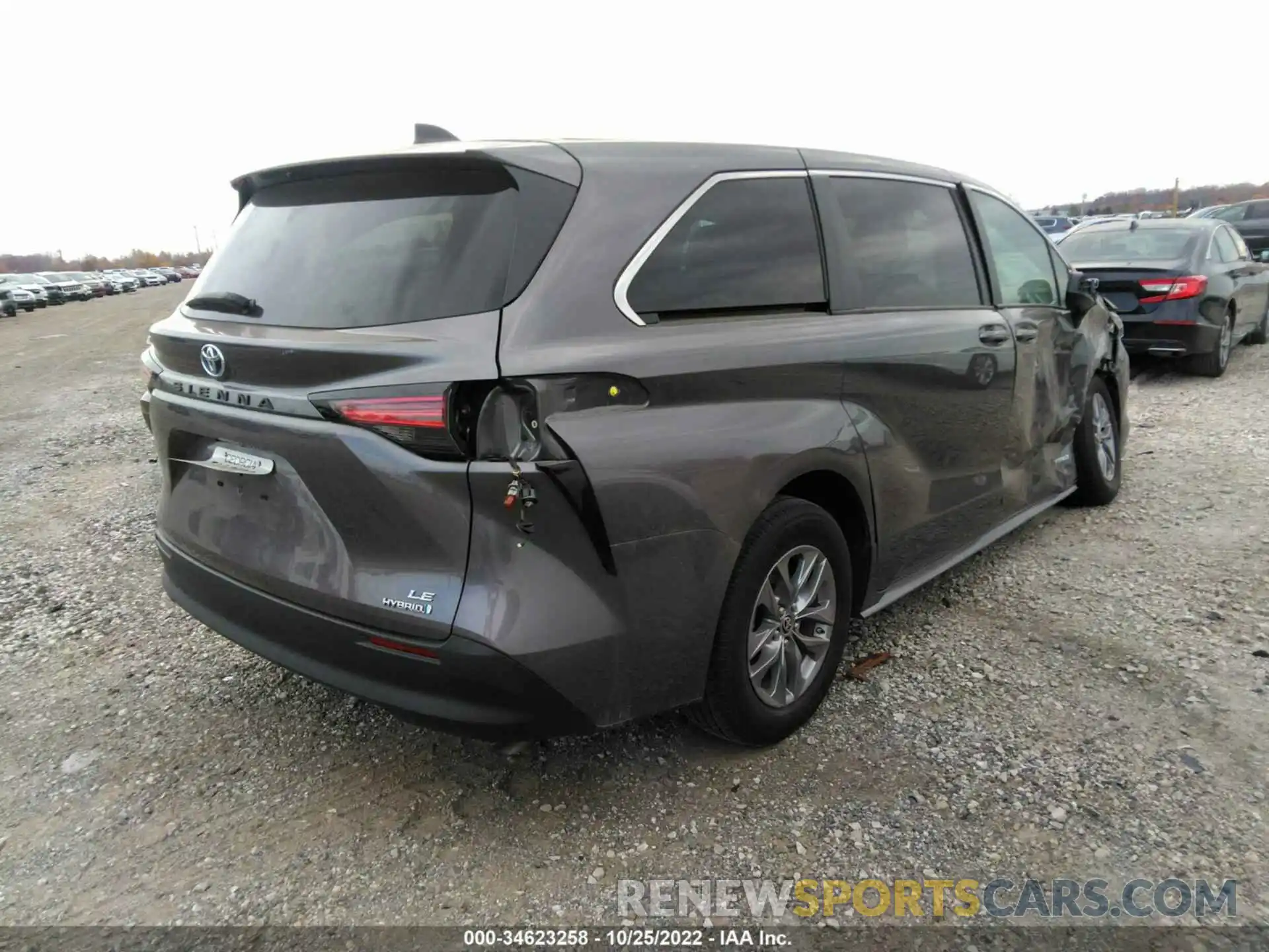 4 Фотография поврежденного автомобиля 5TDKRKEC6MS035318 TOYOTA SIENNA 2021