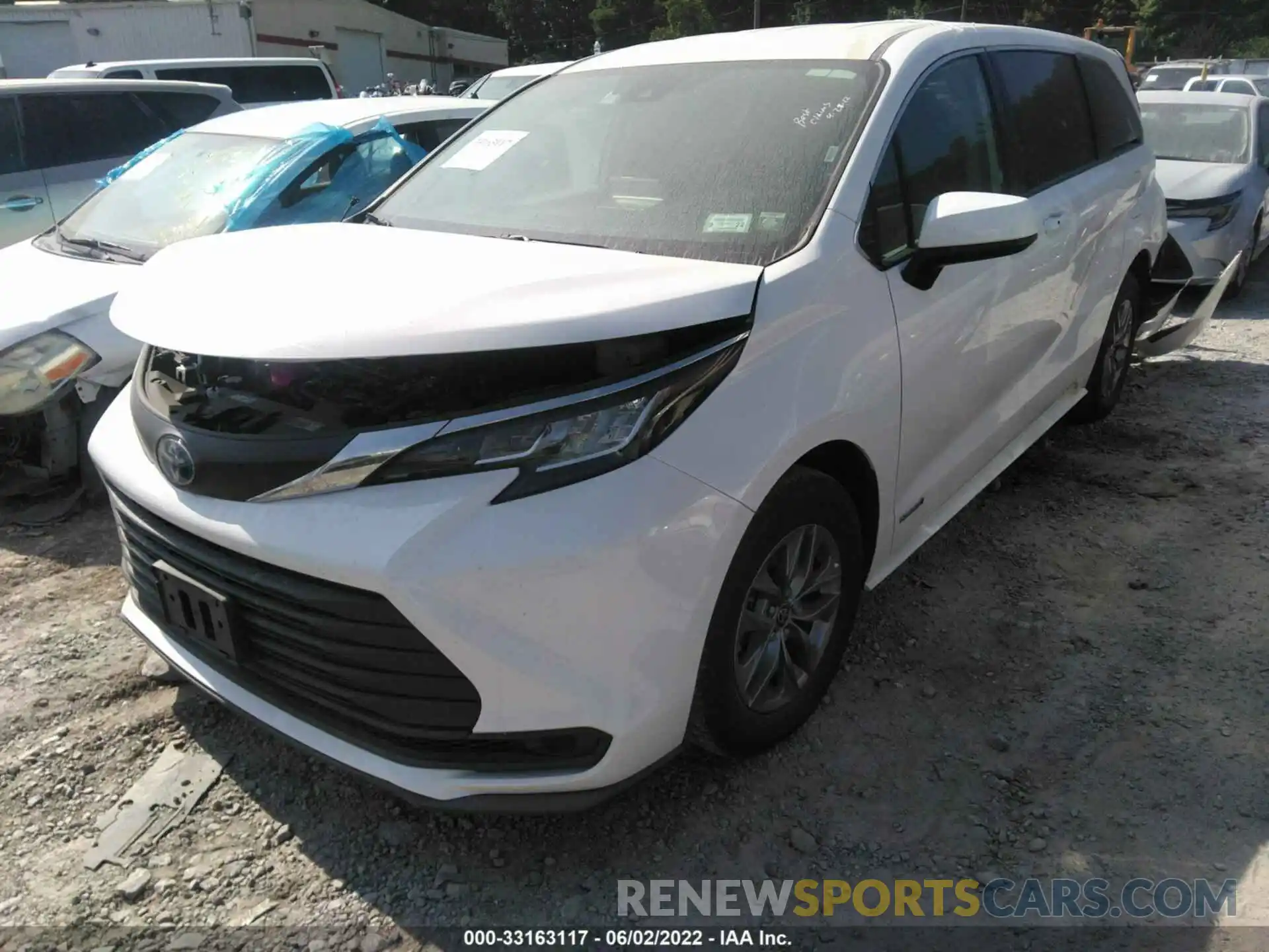 2 Фотография поврежденного автомобиля 5TDKRKEC6MS042608 TOYOTA SIENNA 2021