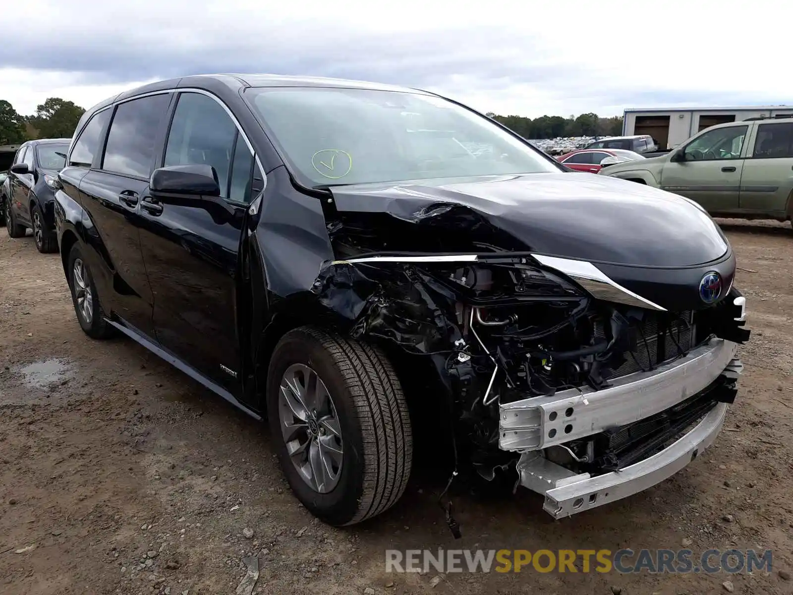 1 Photograph of a damaged car 5TDKRKEC6MS044651 TOYOTA SIENNA 2021