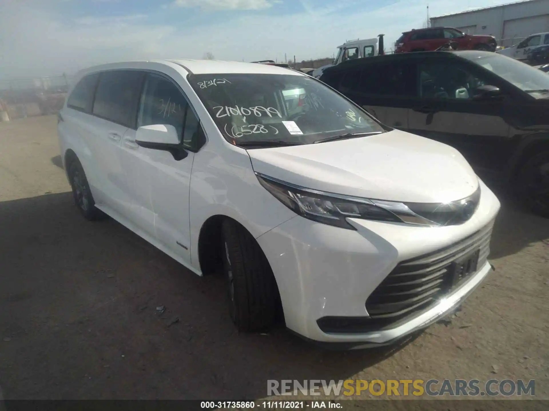 1 Фотография поврежденного автомобиля 5TDKRKEC6MS046528 TOYOTA SIENNA 2021