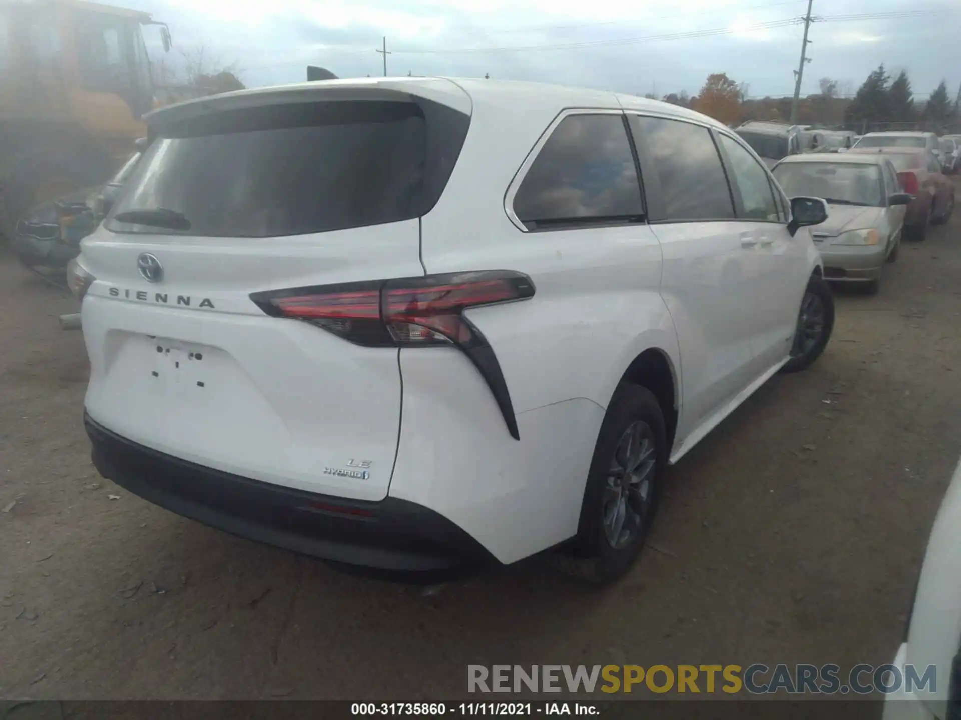 4 Фотография поврежденного автомобиля 5TDKRKEC6MS046528 TOYOTA SIENNA 2021