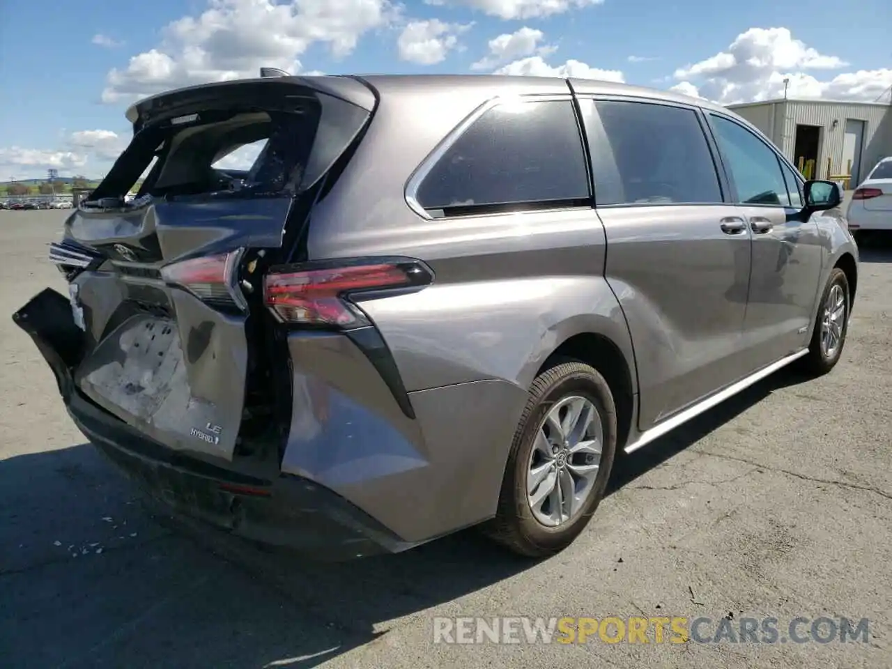 4 Фотография поврежденного автомобиля 5TDKRKEC6MS053852 TOYOTA SIENNA 2021