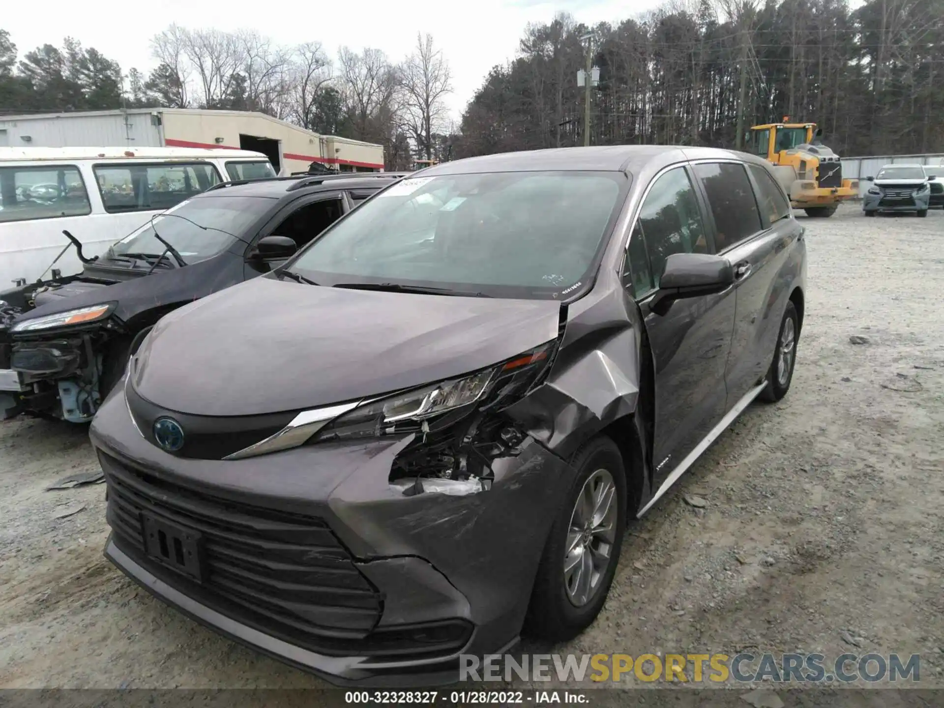 2 Фотография поврежденного автомобиля 5TDKRKEC7MS016728 TOYOTA SIENNA 2021