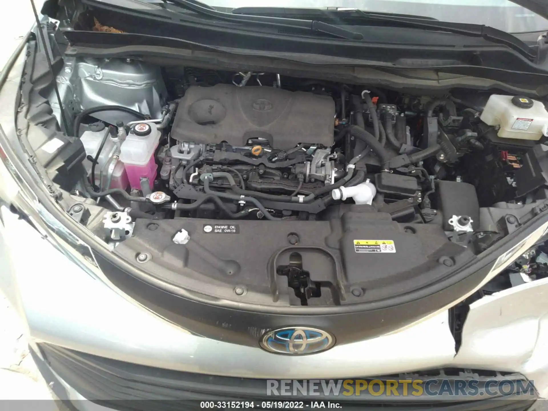 10 Photograph of a damaged car 5TDKRKEC7MS017491 TOYOTA SIENNA 2021