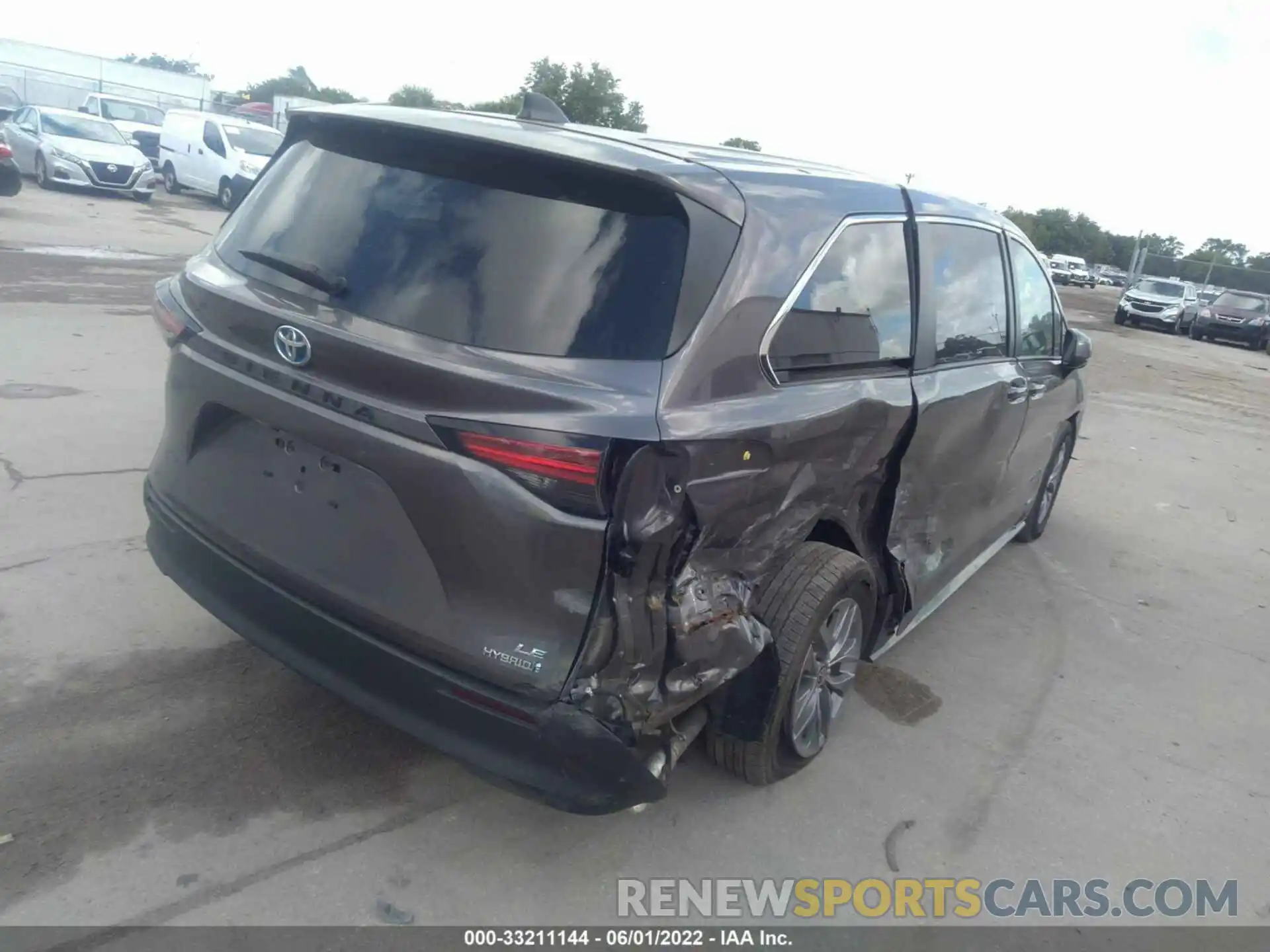 4 Фотография поврежденного автомобиля 5TDKRKEC7MS035845 TOYOTA SIENNA 2021