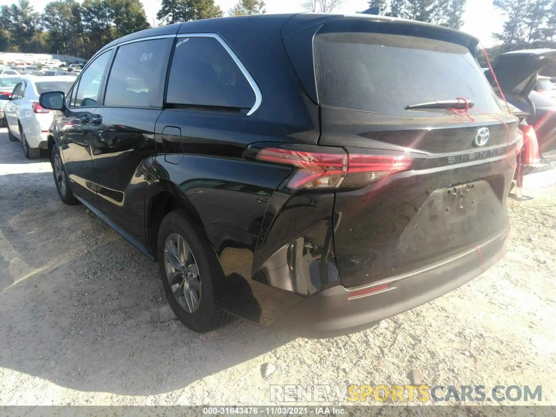 3 Фотография поврежденного автомобиля 5TDKRKEC7MS046697 TOYOTA SIENNA 2021