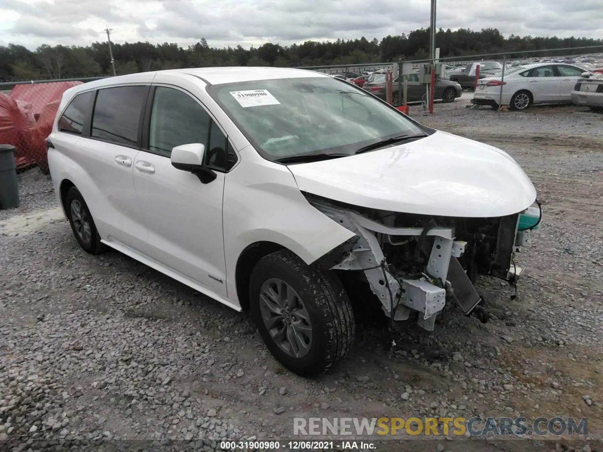 1 Photograph of a damaged car 5TDKRKEC7MS063578 TOYOTA SIENNA 2021