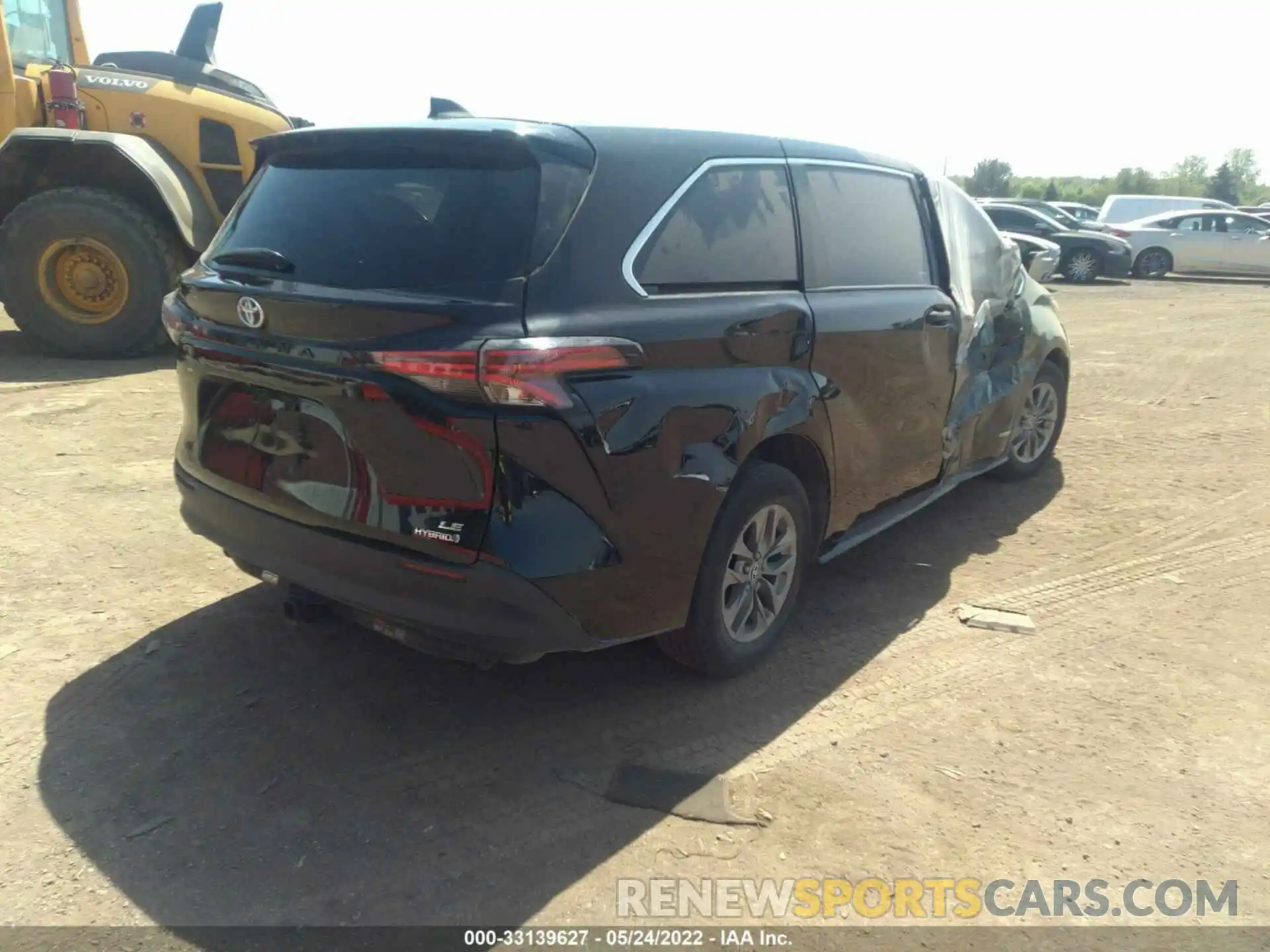 4 Фотография поврежденного автомобиля 5TDKRKEC8MS016849 TOYOTA SIENNA 2021