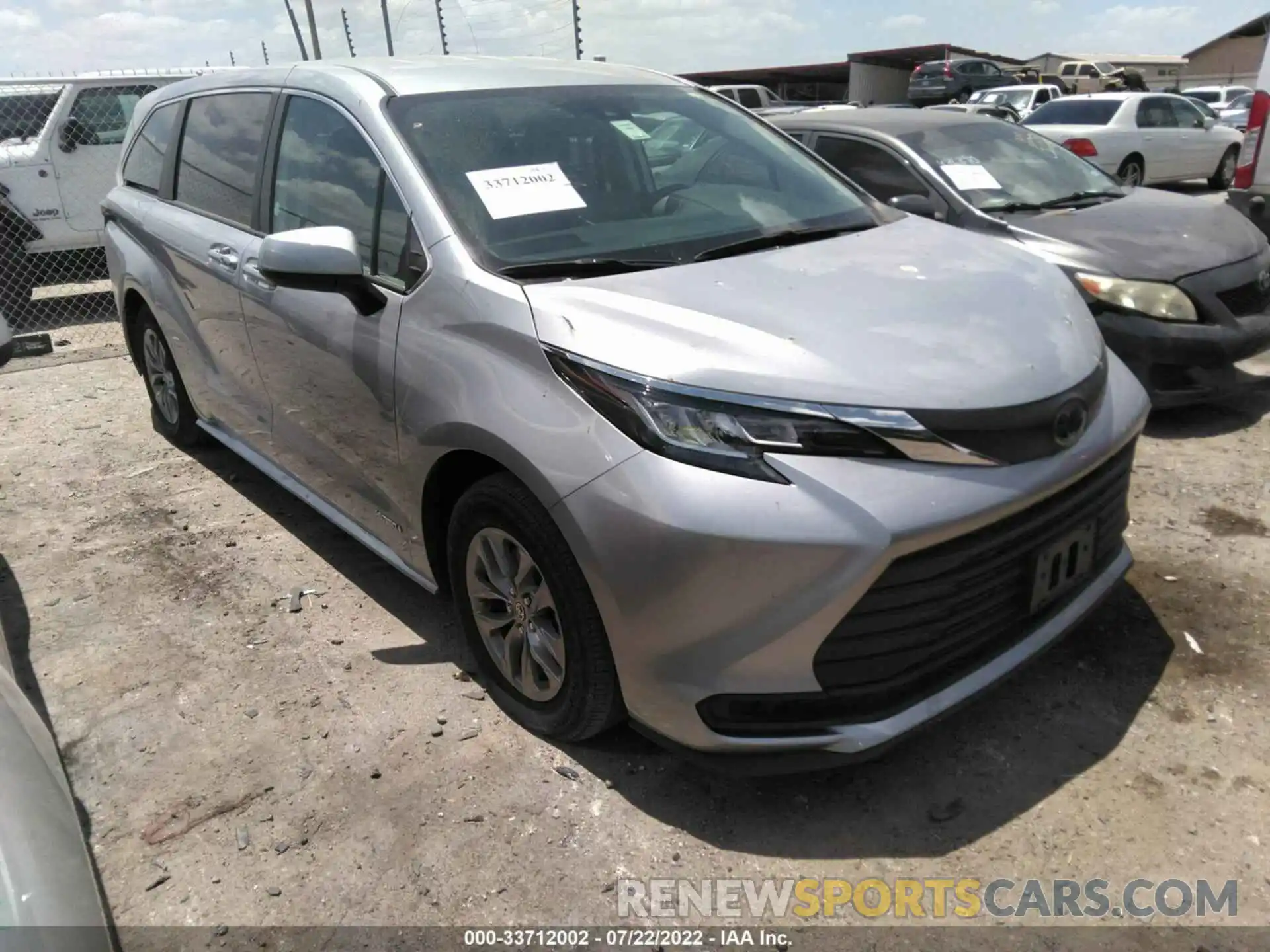 1 Фотография поврежденного автомобиля 5TDKRKEC8MS018214 TOYOTA SIENNA 2021